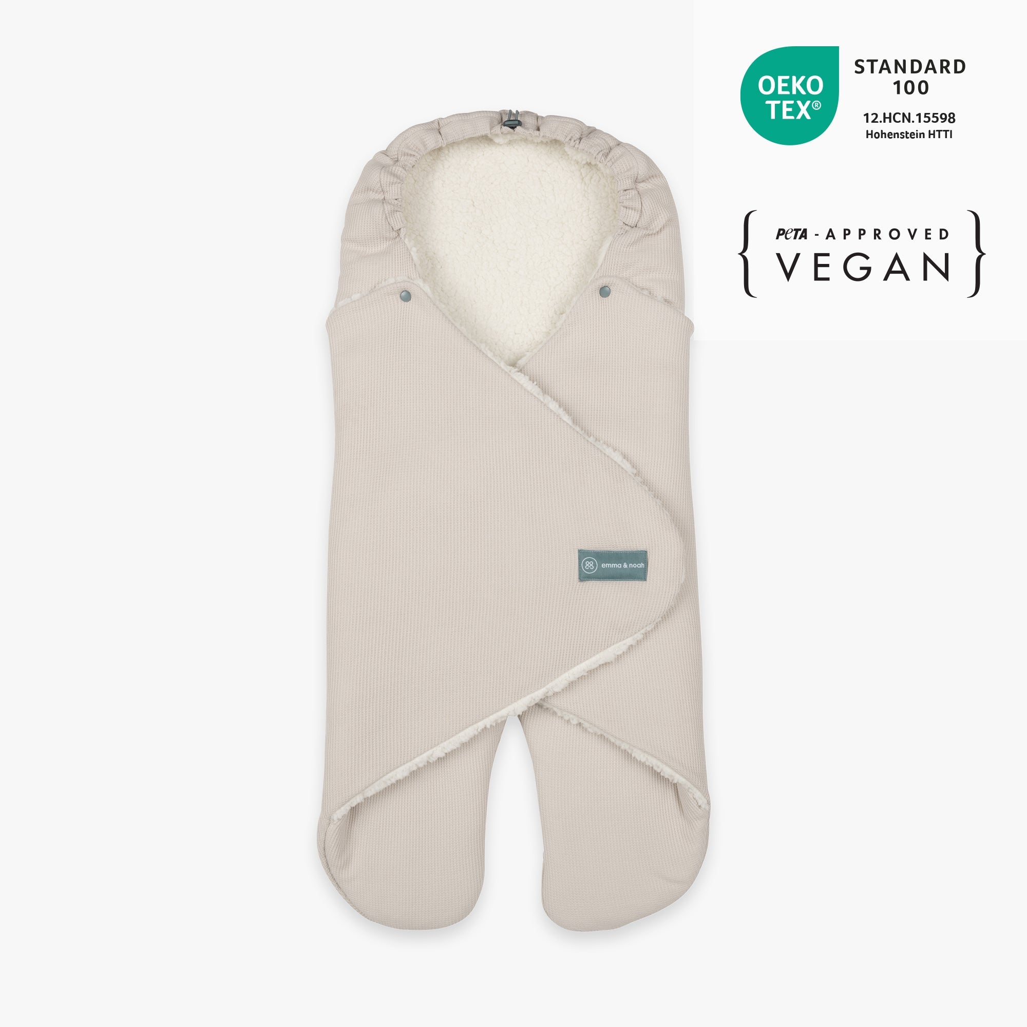 Coperta avvolgente con piedi | Essential Beige