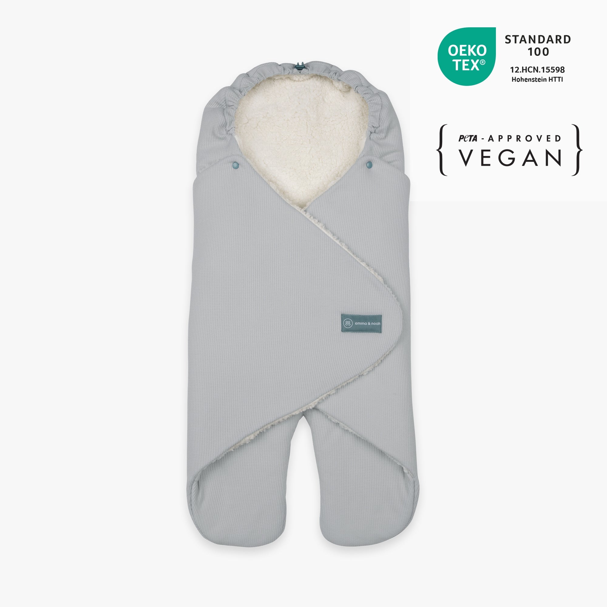 Coperta avvolgente con piedi | Essential Grigio