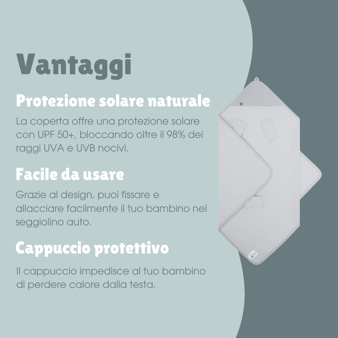 Coperta avvolgente con protezione UV | Essential Grigio