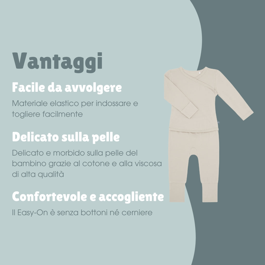 Tutina Easy-on a Maniche Lunghe | Essential Beige