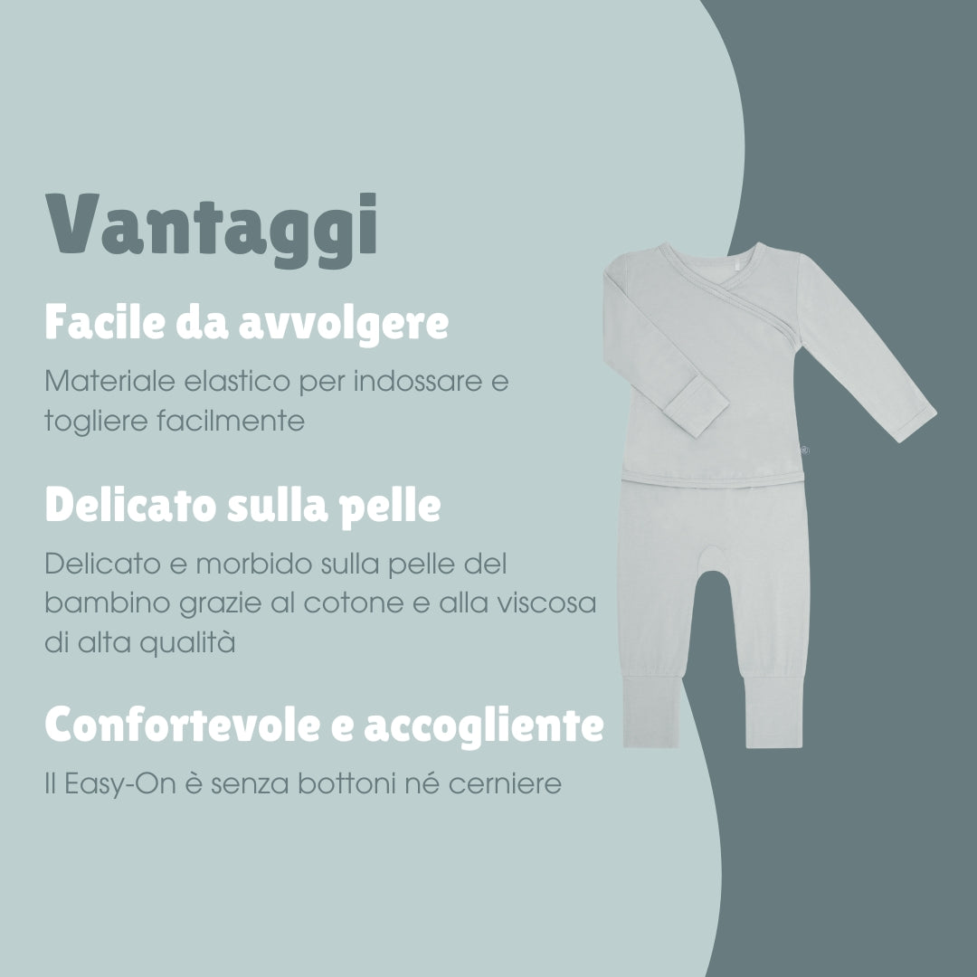Tutina Easy-on a Maniche Lunghe | Essential Grigio