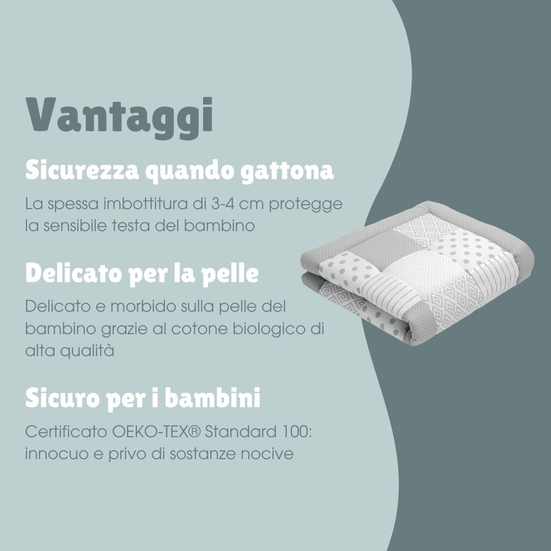 Tappeto da gioco patchwork | Essential Grigio