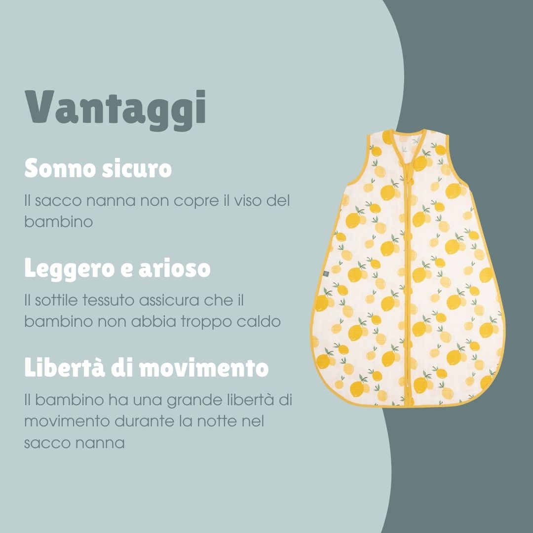 Sacco nanna in mussola 0.5 TOG | Limone