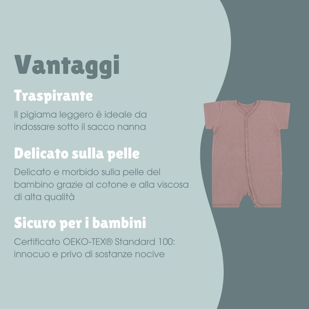 Pigiama corto 1 pezzo | Essential Berry