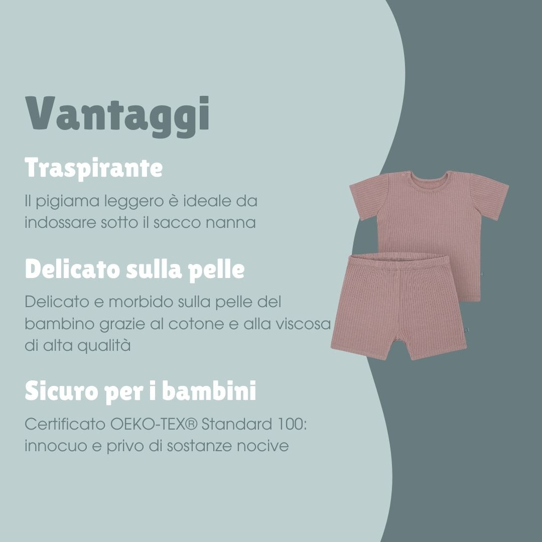 Pigiama corto 2 pezzi | Essential Berry