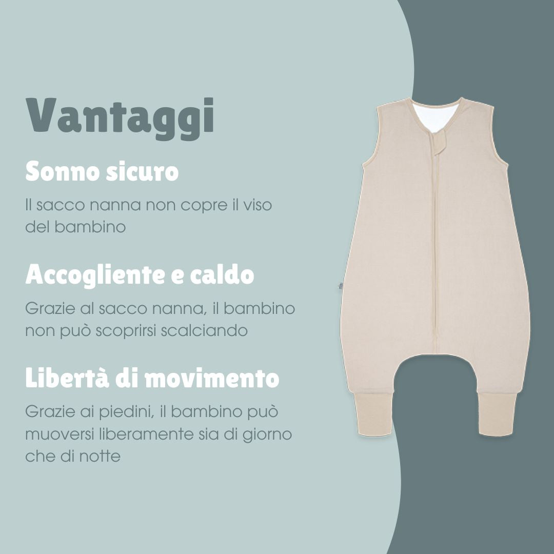 Sacco nanna con piedi 1.0 TOG | Essential Beige