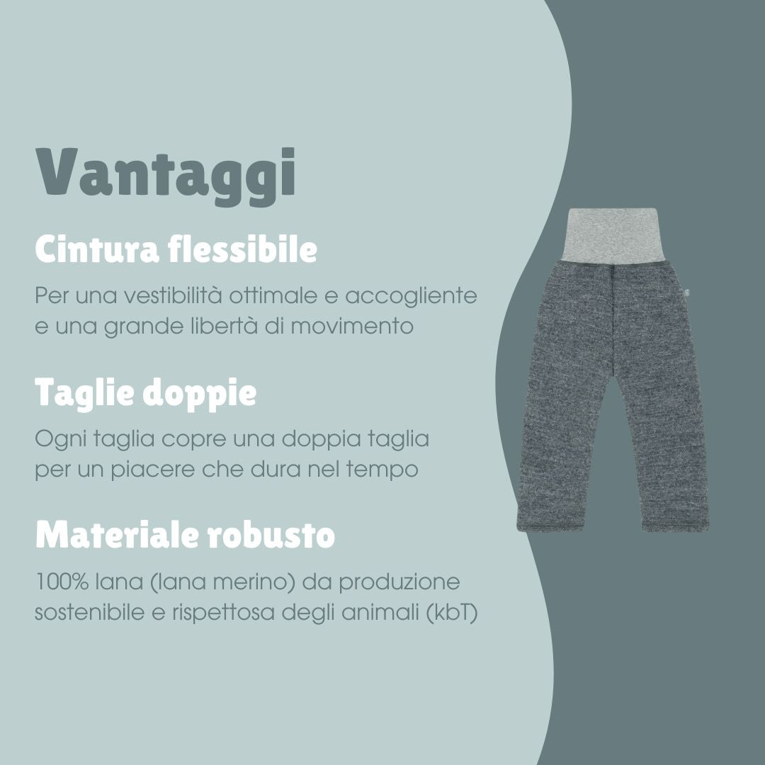 Pantaloni in lana | Essential Grigio