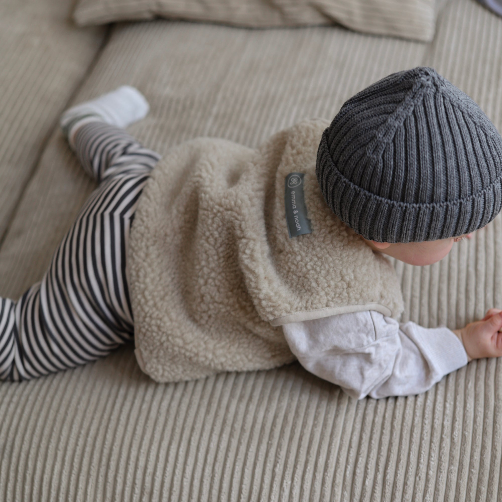Berretto in lana merino bambino | Essential Grigio