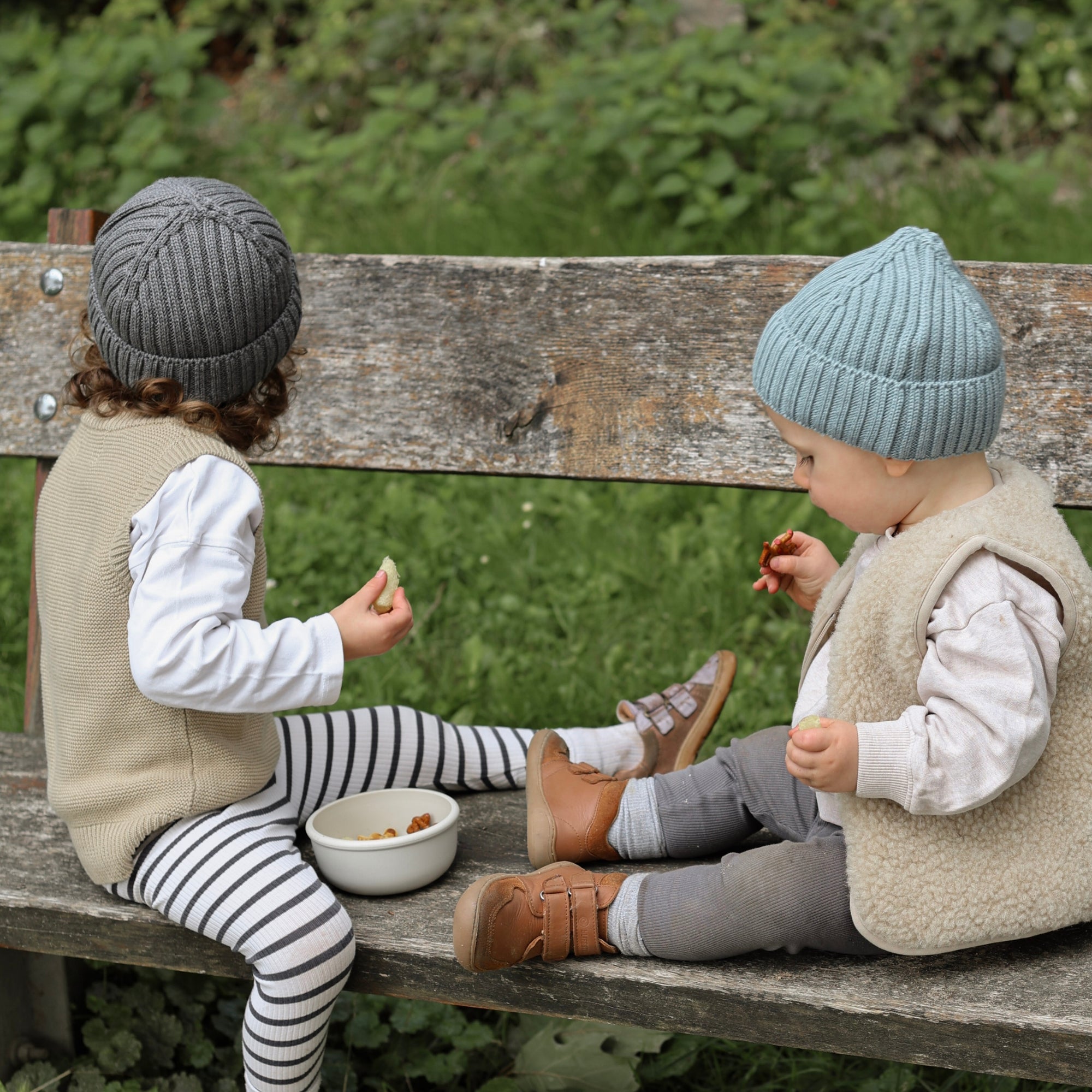 Berretto in lana merino bambino | Essential Grigio