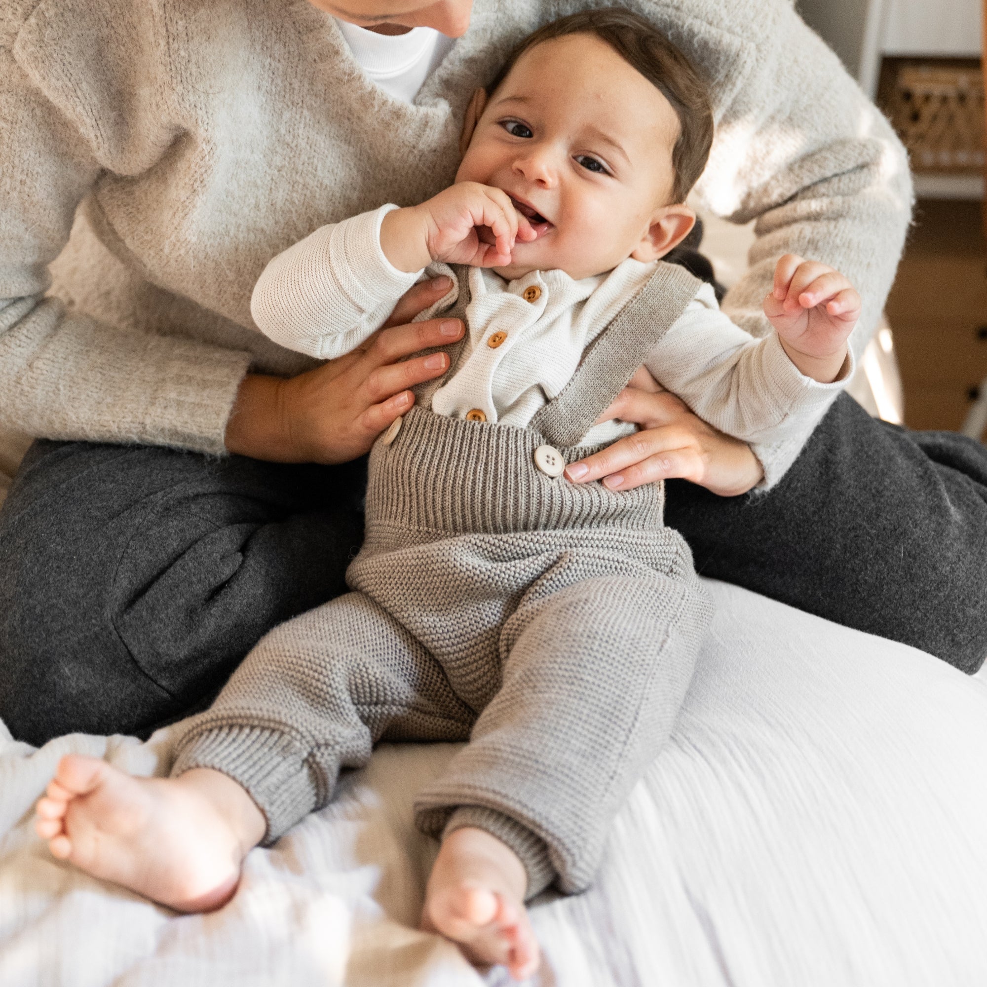 Pantaloni in Maglia di lana merino | Essential Beige