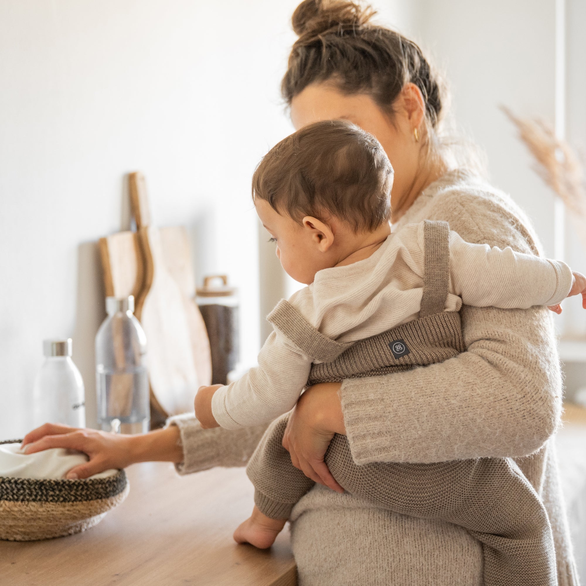 Pantaloni in Maglia di lana merino | Essential Beige