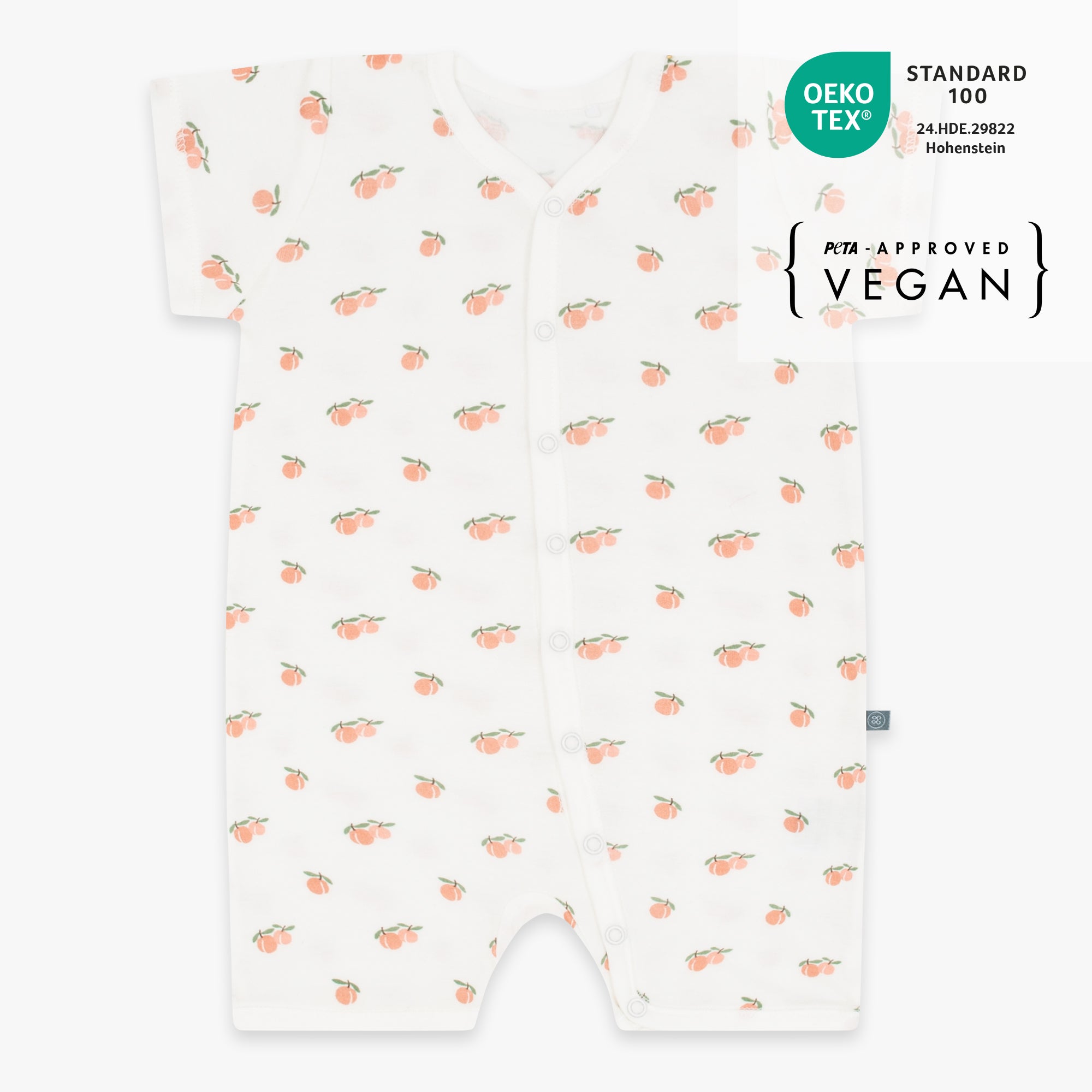 Pigiama corto 1 pezzo | Albicocca