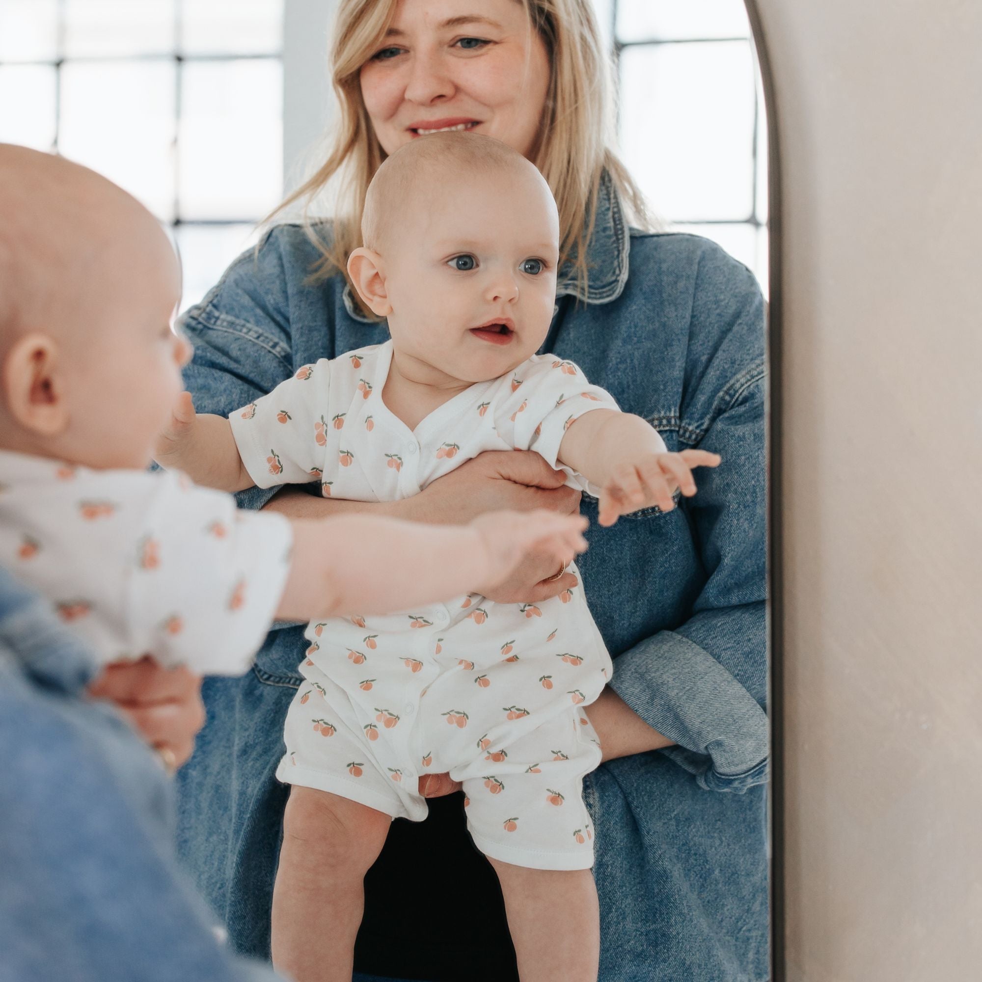 Pigiama corto 1 pezzo | Albicocca