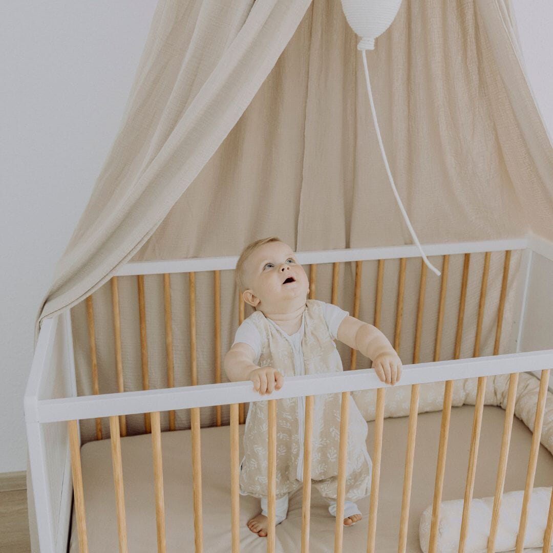 Sacco nanna in mussola con piedi 0.5 TOG | Floreale Sabbia