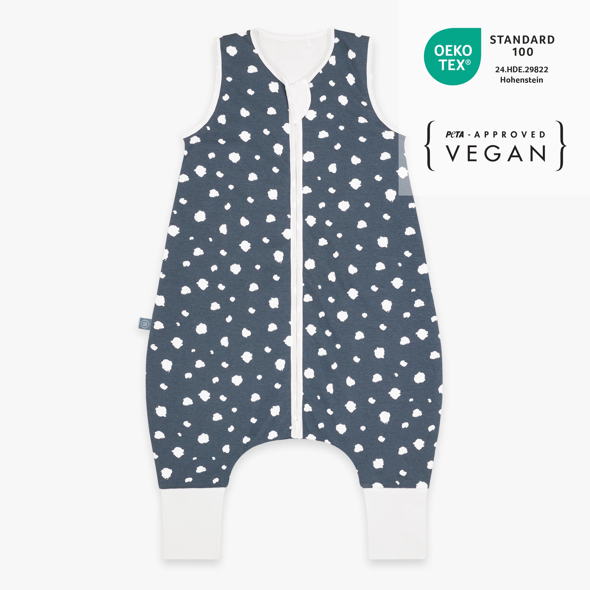 Sacco nanna con piedi 2.5 TOG | Pois Blu