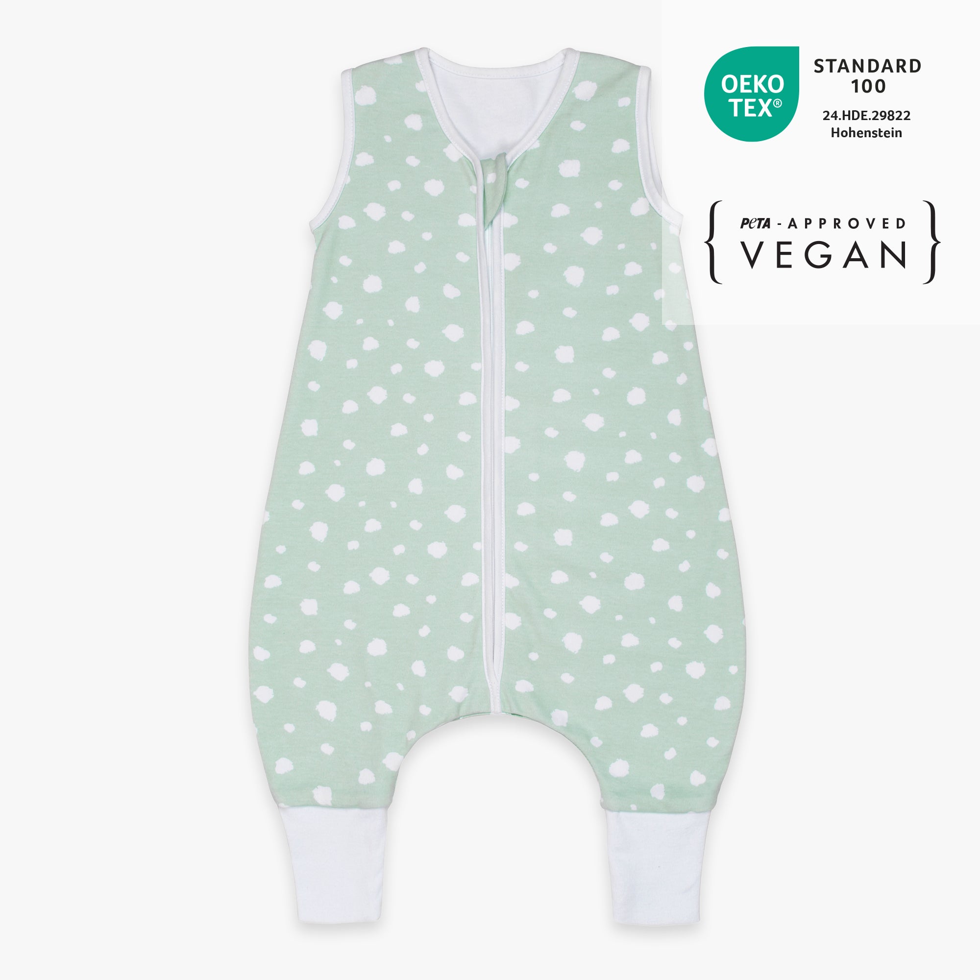 Sacco nanna con piedi 1.0 TOG | Pois Menta