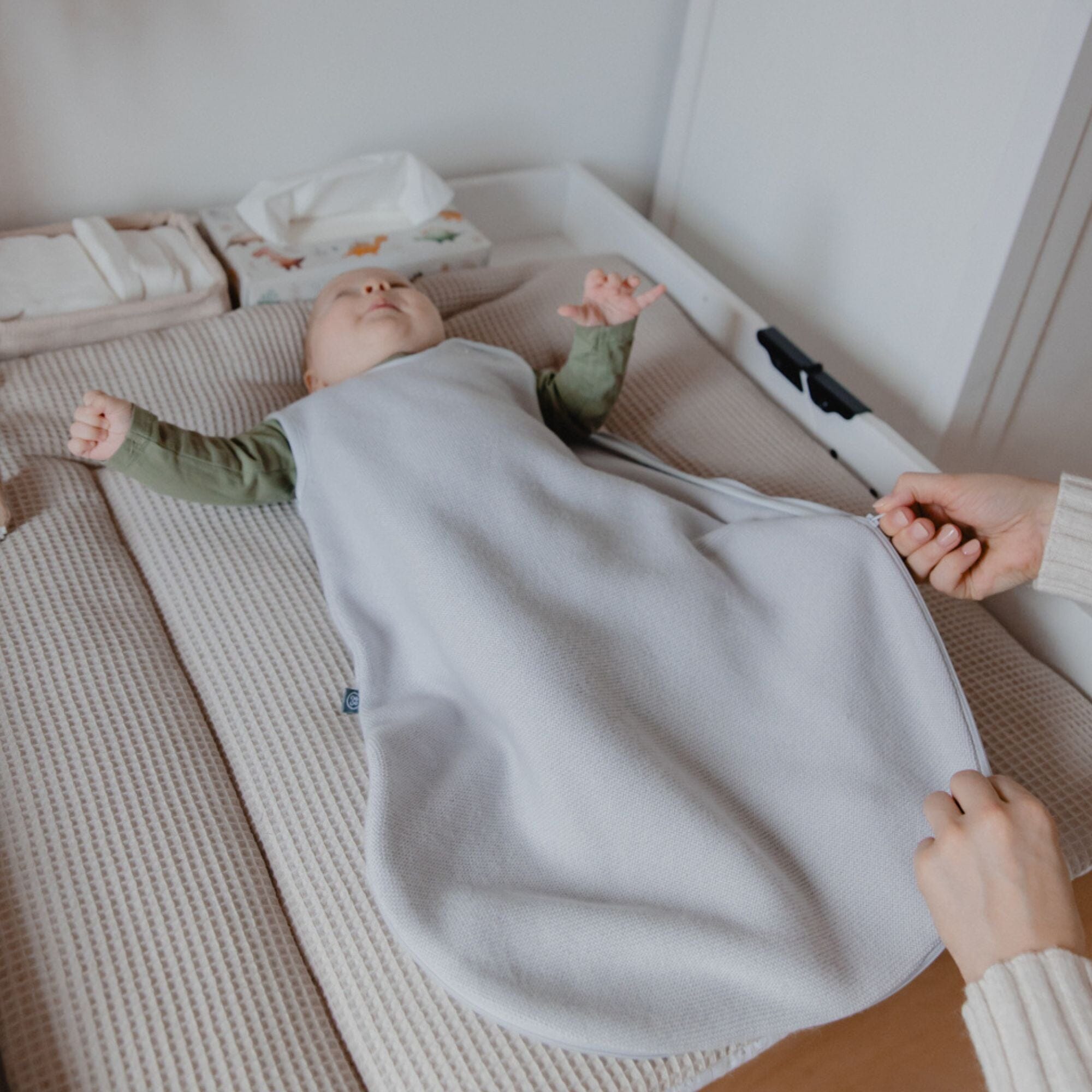 Sacco nanna in lana merino 1.0 TOG | Essential Grigio