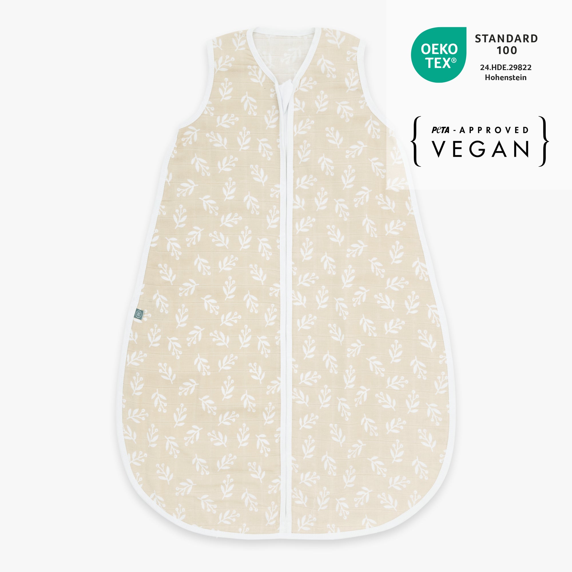 Sacco nanna in mussola 0.5 TOG | Floreale Sabbia