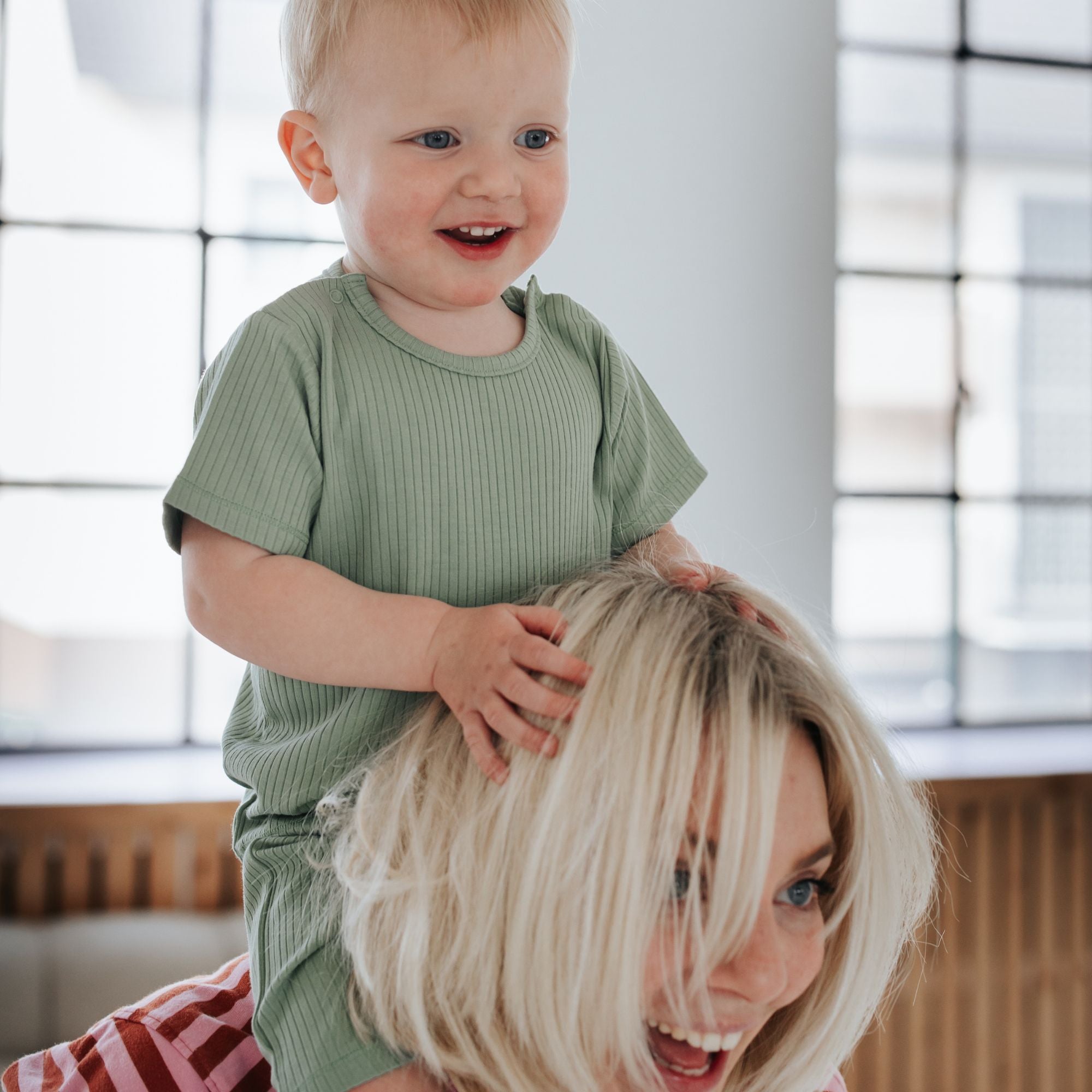 Pigiama corto 2 pezzi | Essential Verde