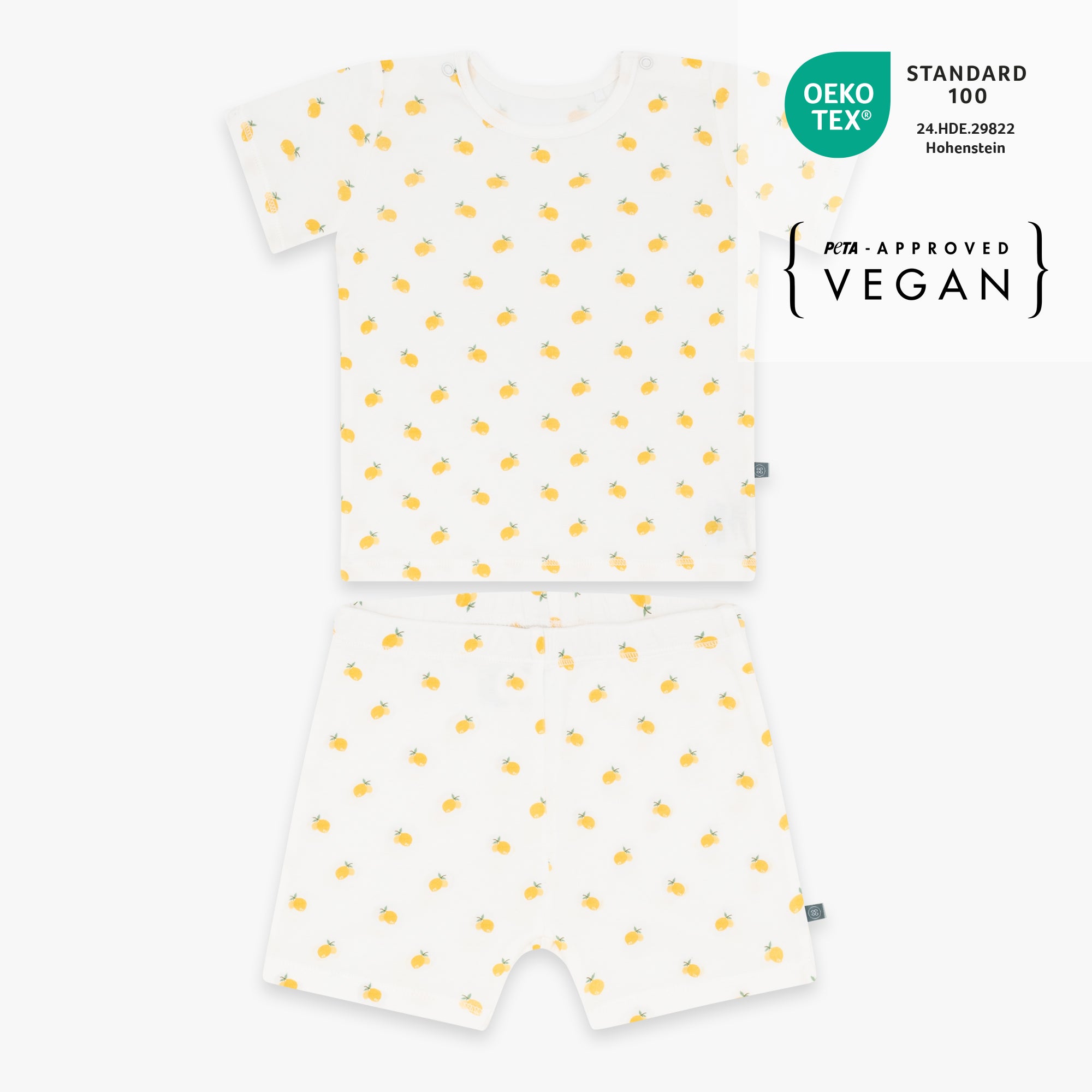 Pigiama corto 2 pezzi | Limone