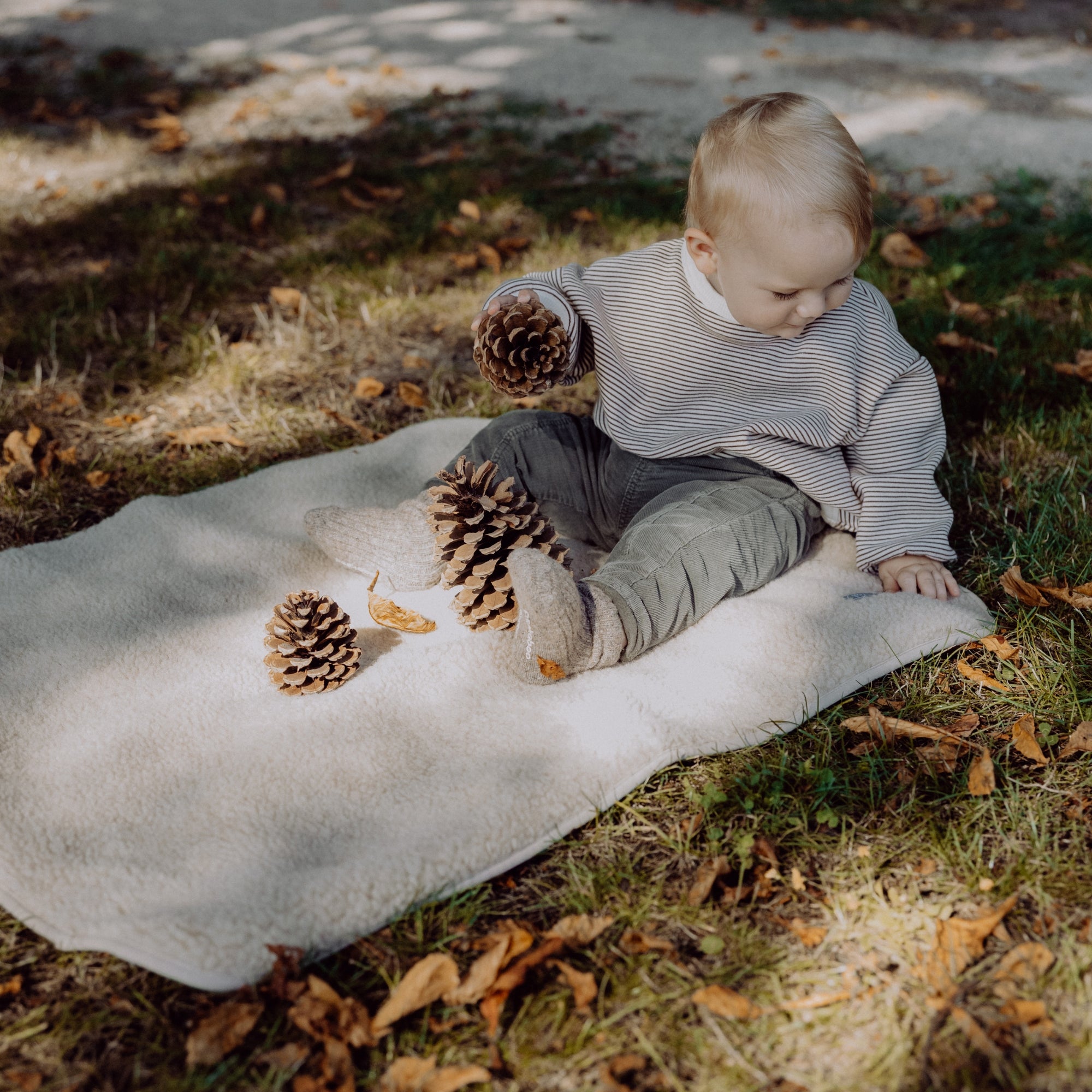 Coperta coccolosa in lana merino teddy | Essential Beige