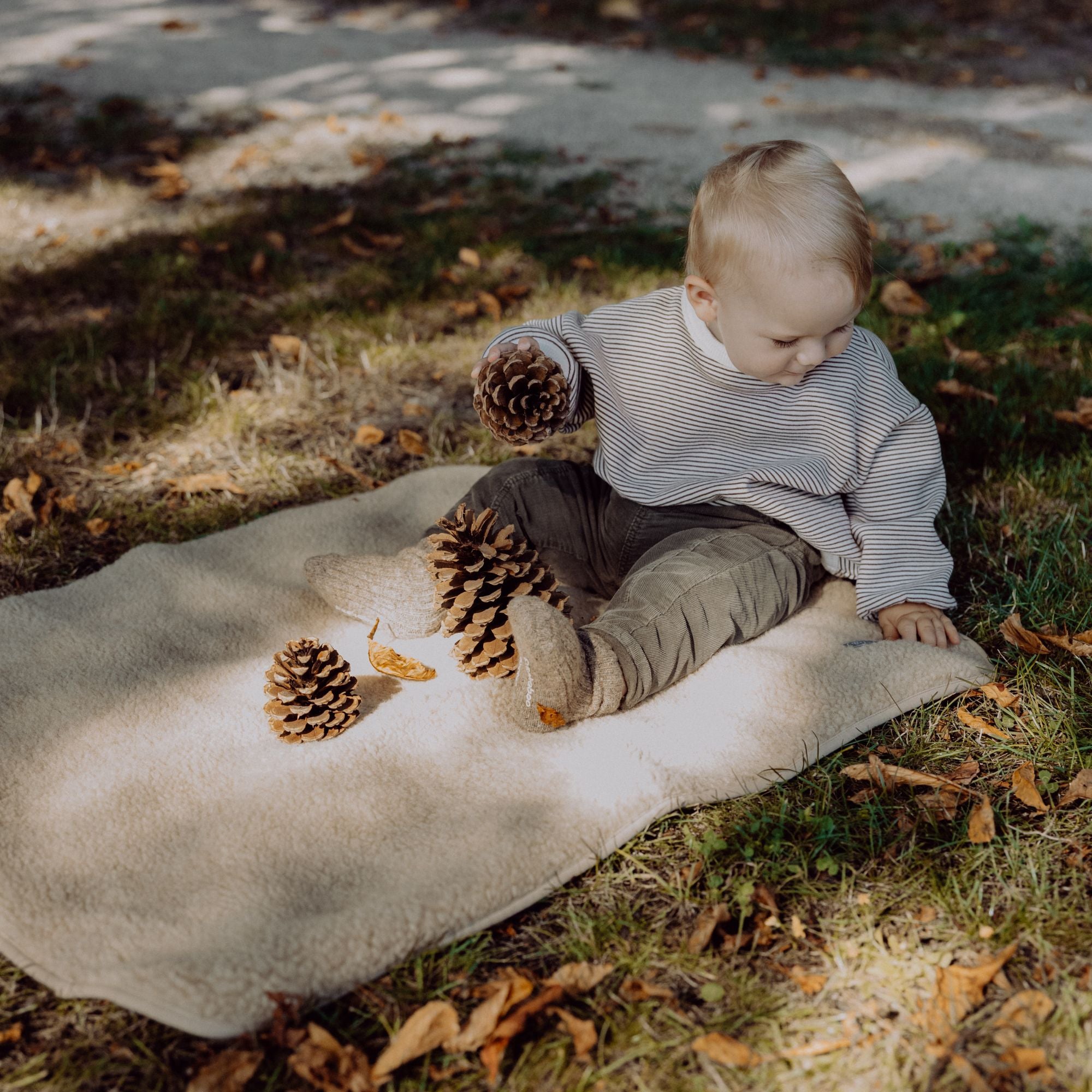 Coperta coccolosa in lana merino teddy | Essential Beige