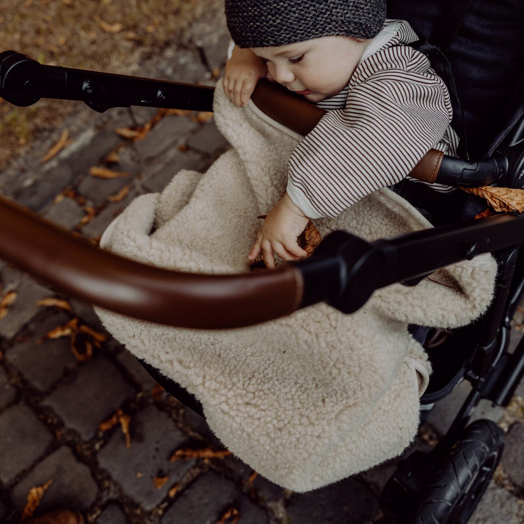 Coperta coccolosa in lana merino teddy | Essential Beige