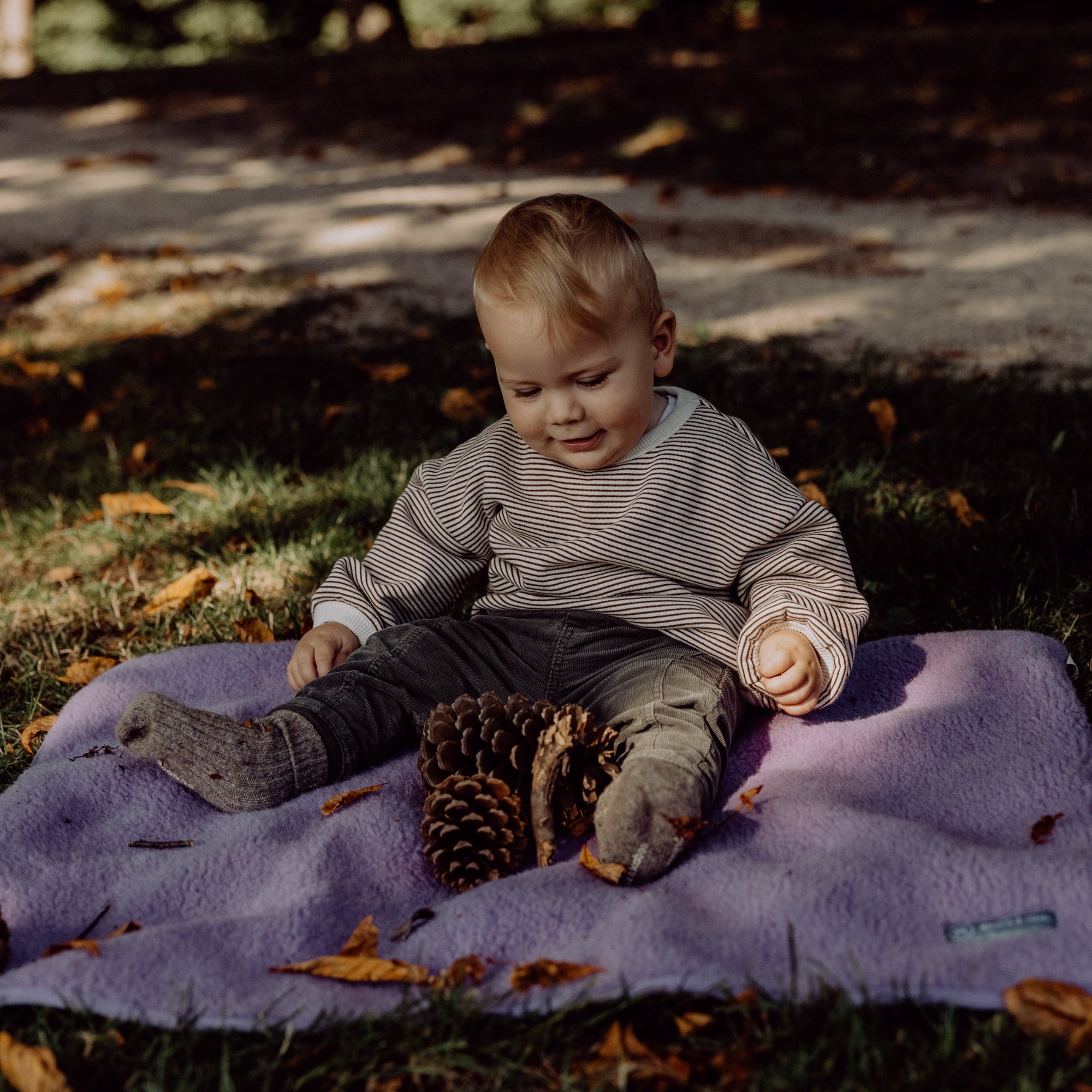 Coperta coccolosa in lana merino teddy | Essential Lavanda