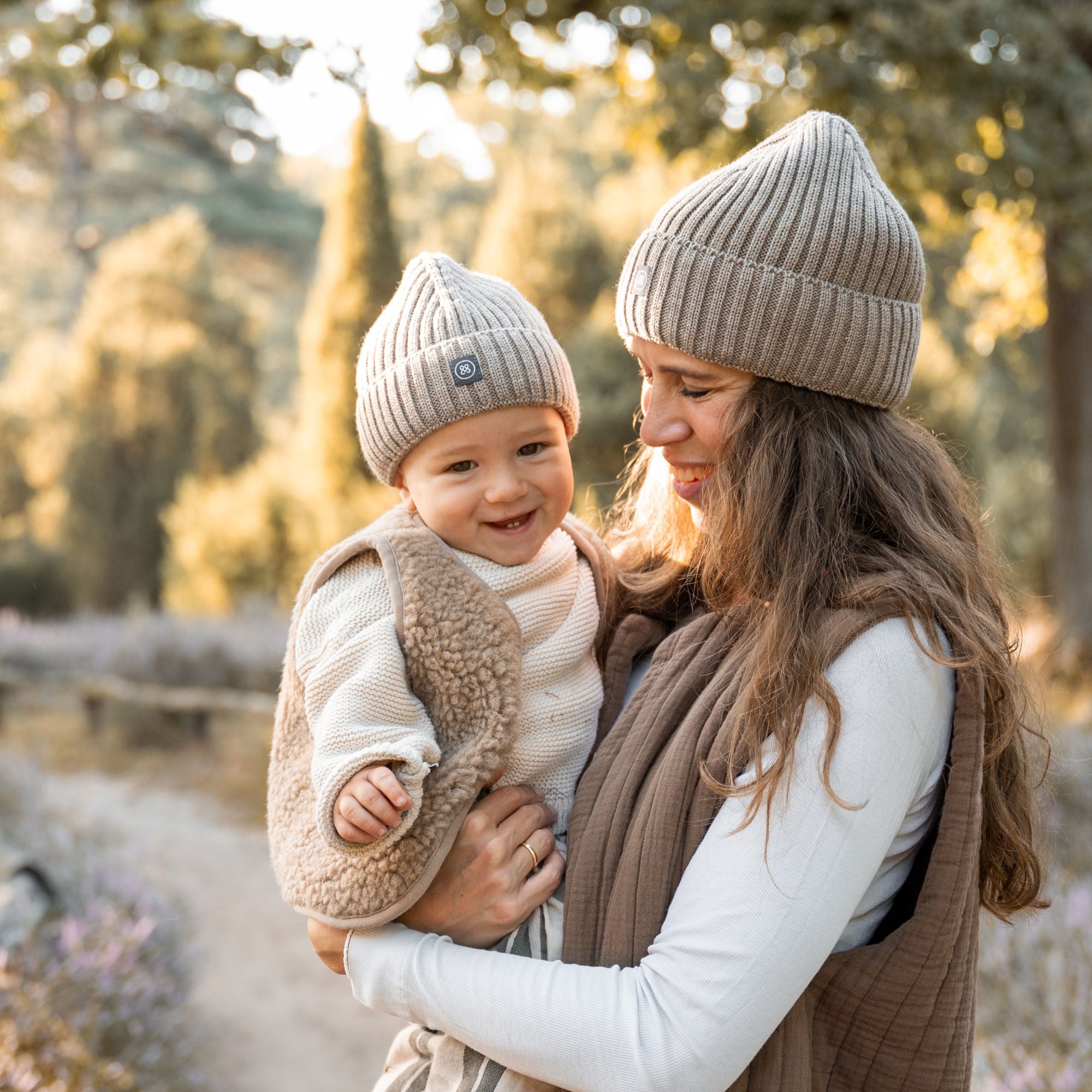 Berretto in lana merino bambino | Essential Beige