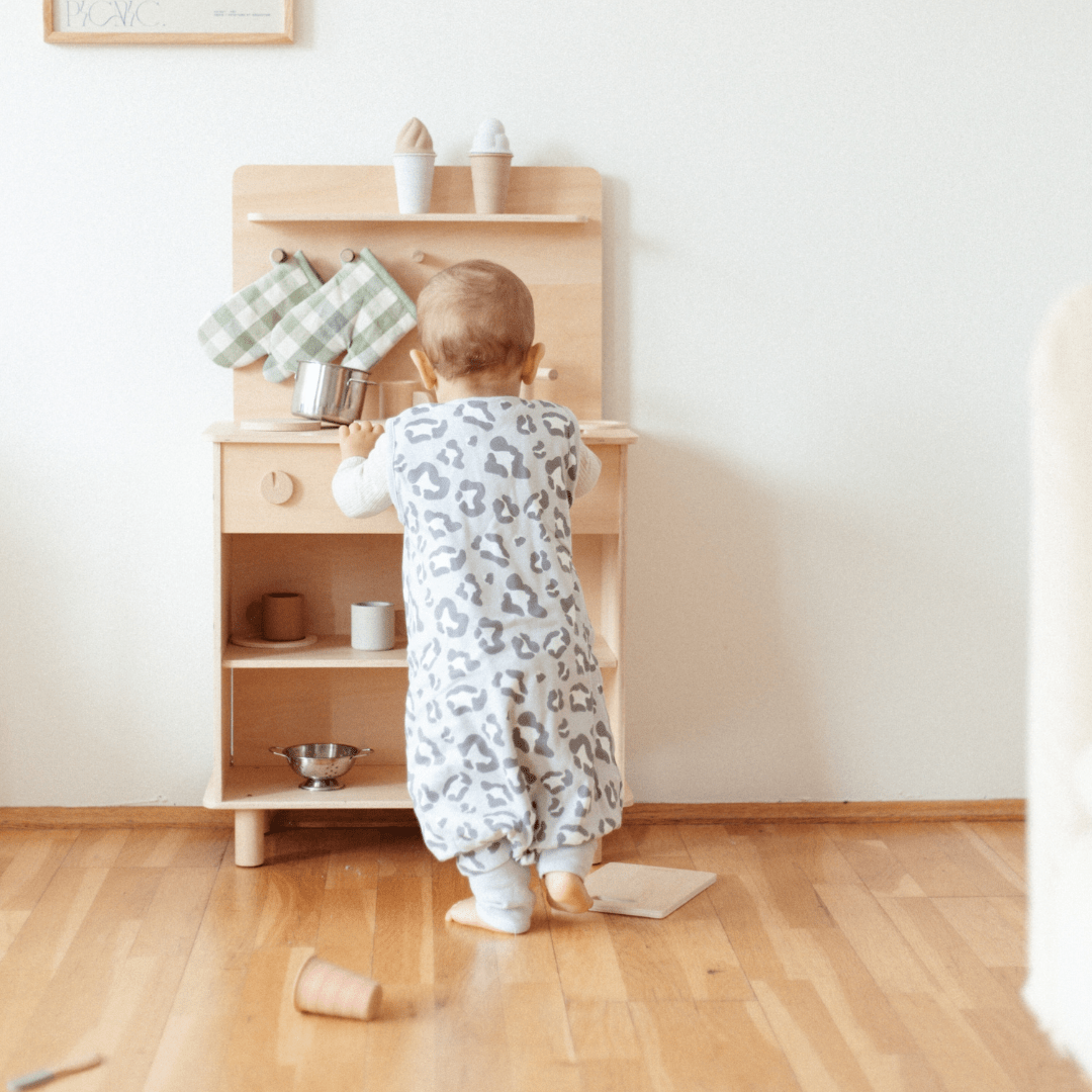 Sacco nanna con piedi 1.0 TOG | Leopardo Grigio