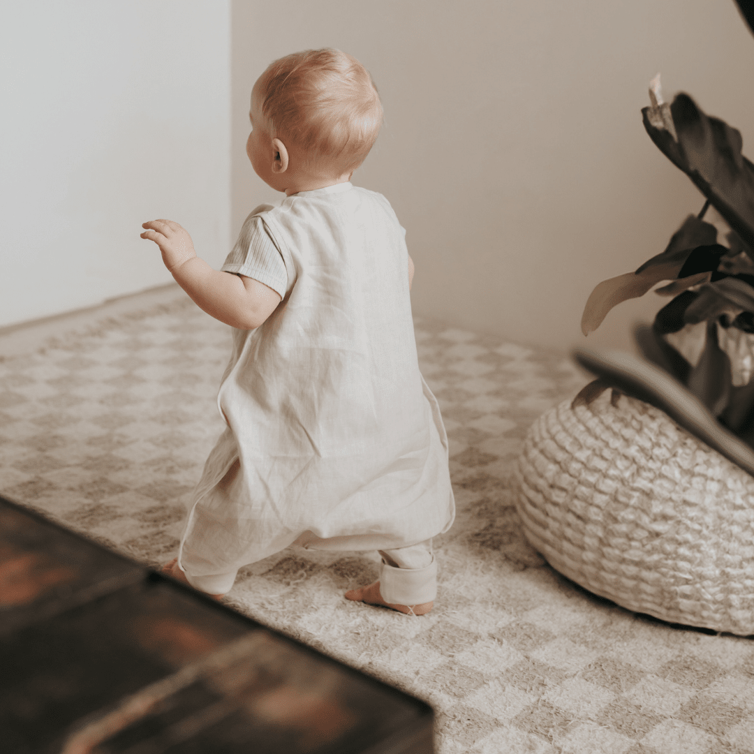 Sacco nanna in lino con piedi 0.5 TOG | Essential Beige