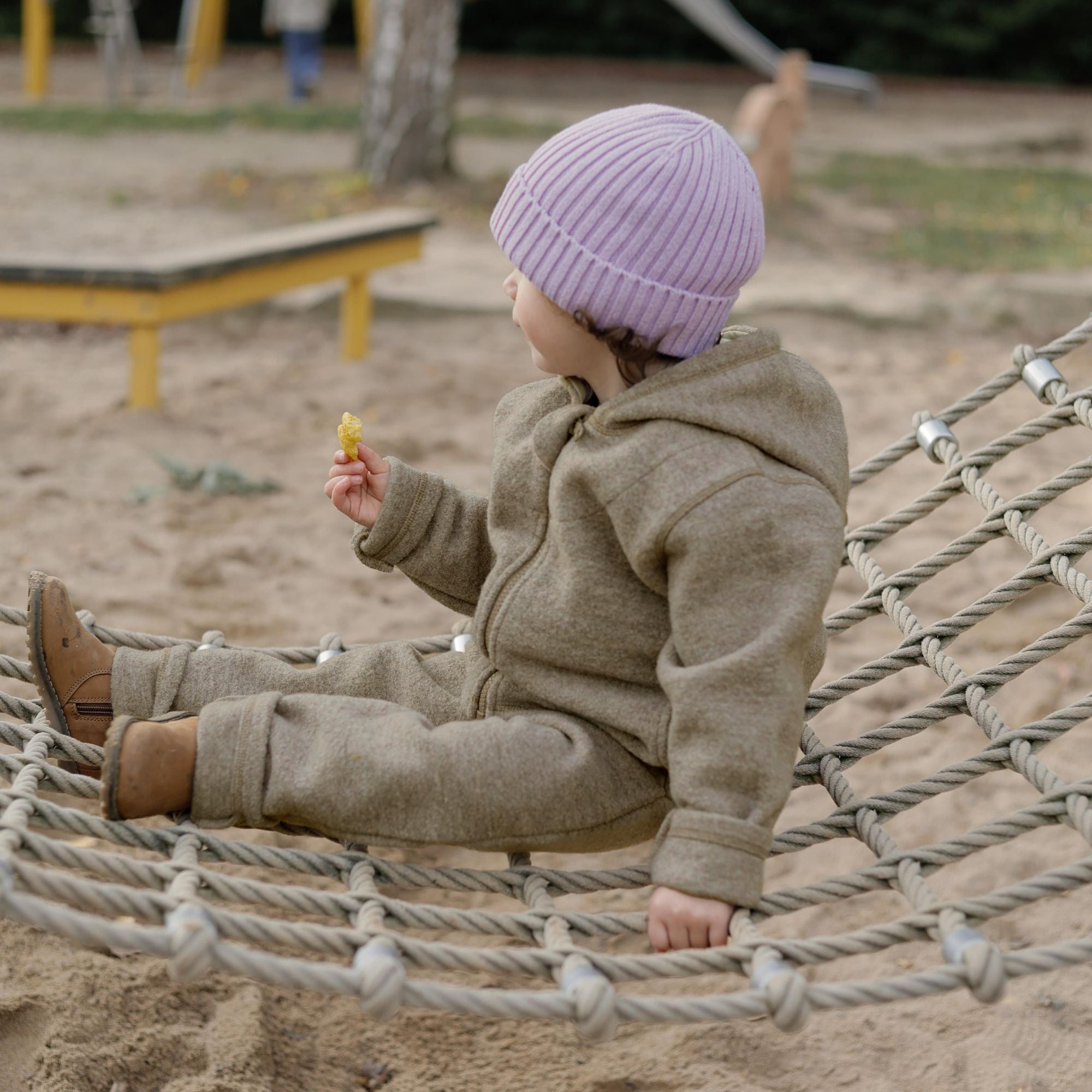 Pantaloni in lana | Essential Beige