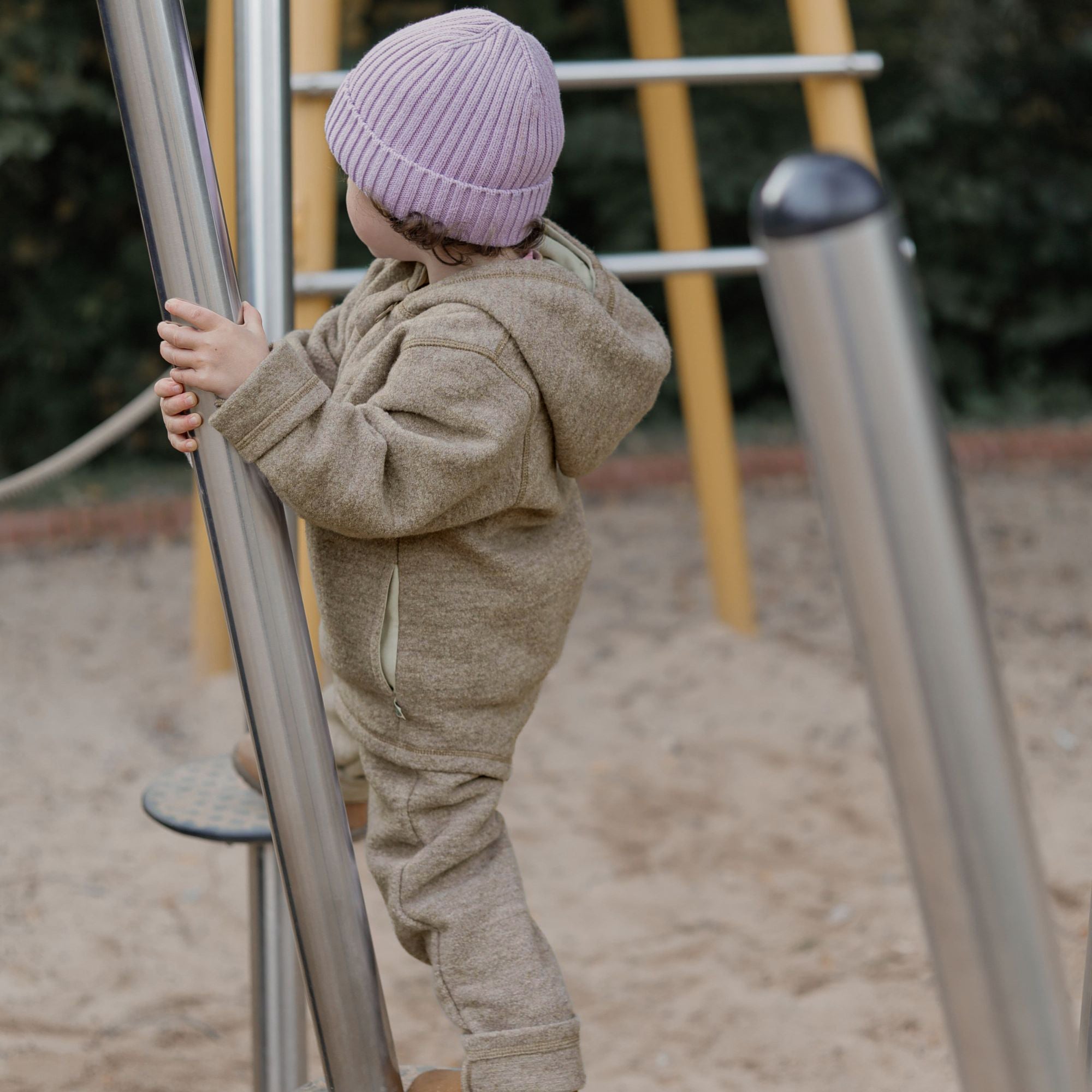 Pantaloni in lana | Essential Beige