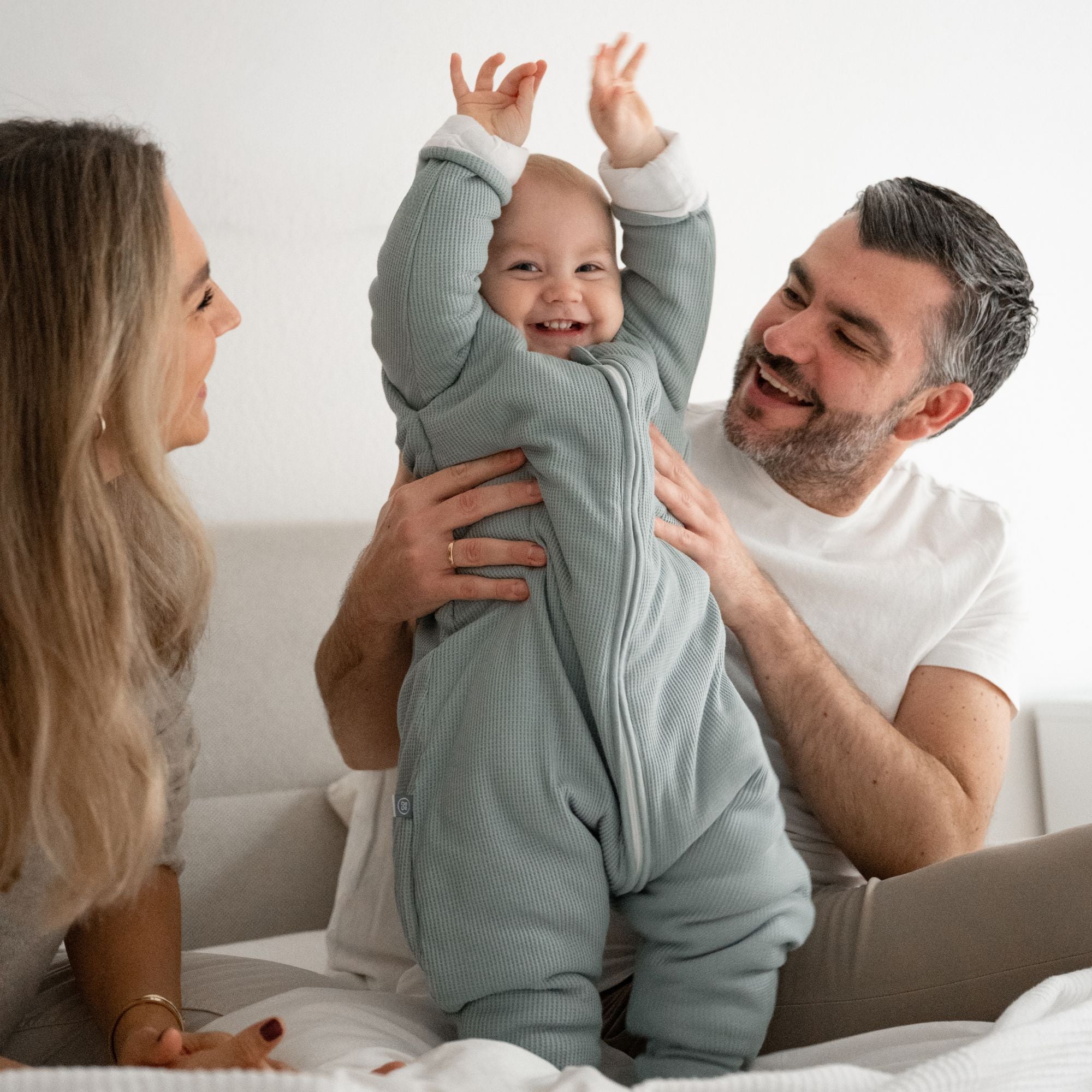 Sacco nanna con piede pieghevole e maniche 3.5 TOG | Essential Menta