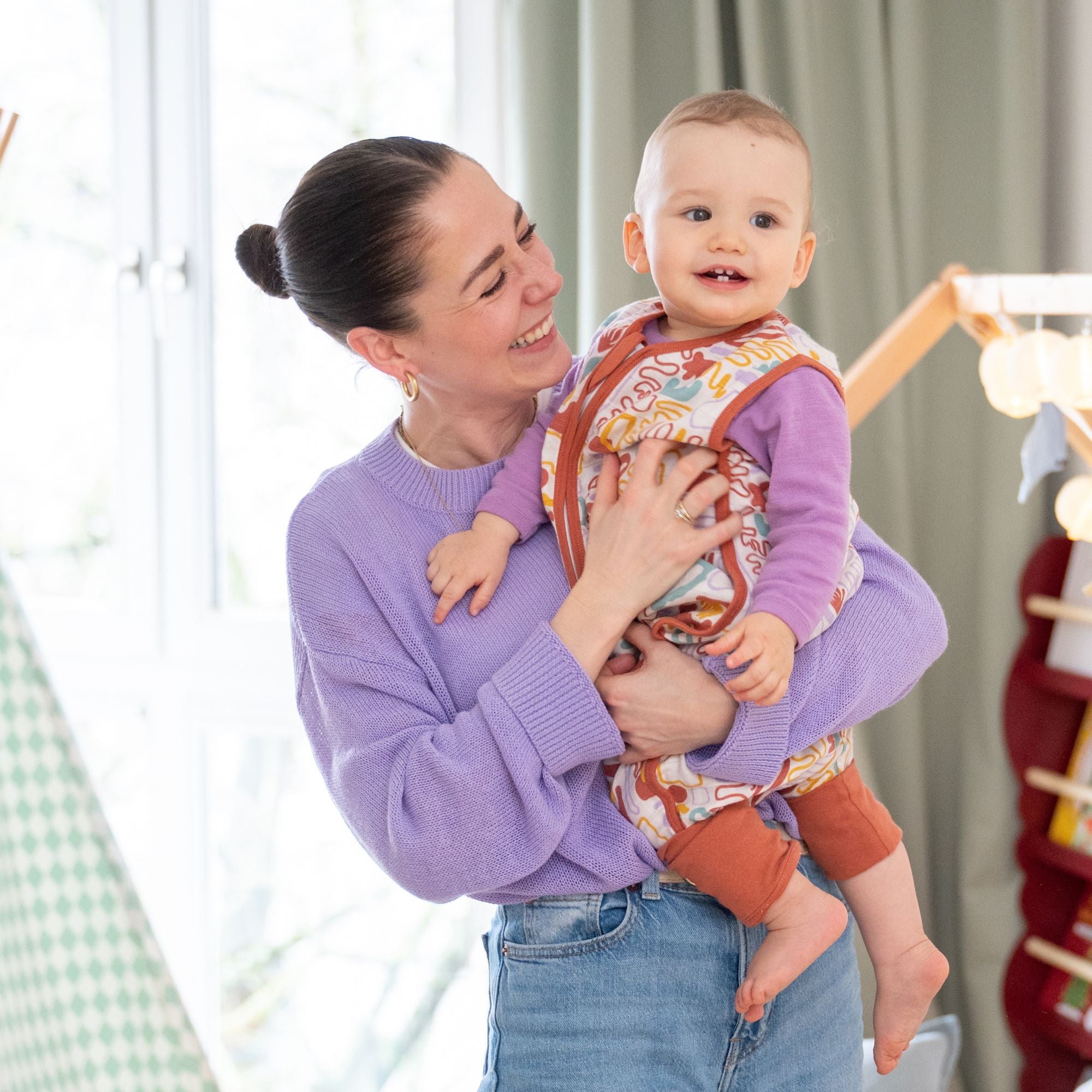 Sacco nanna in mussola con piedi 0.5 TOG | Forme Colorate