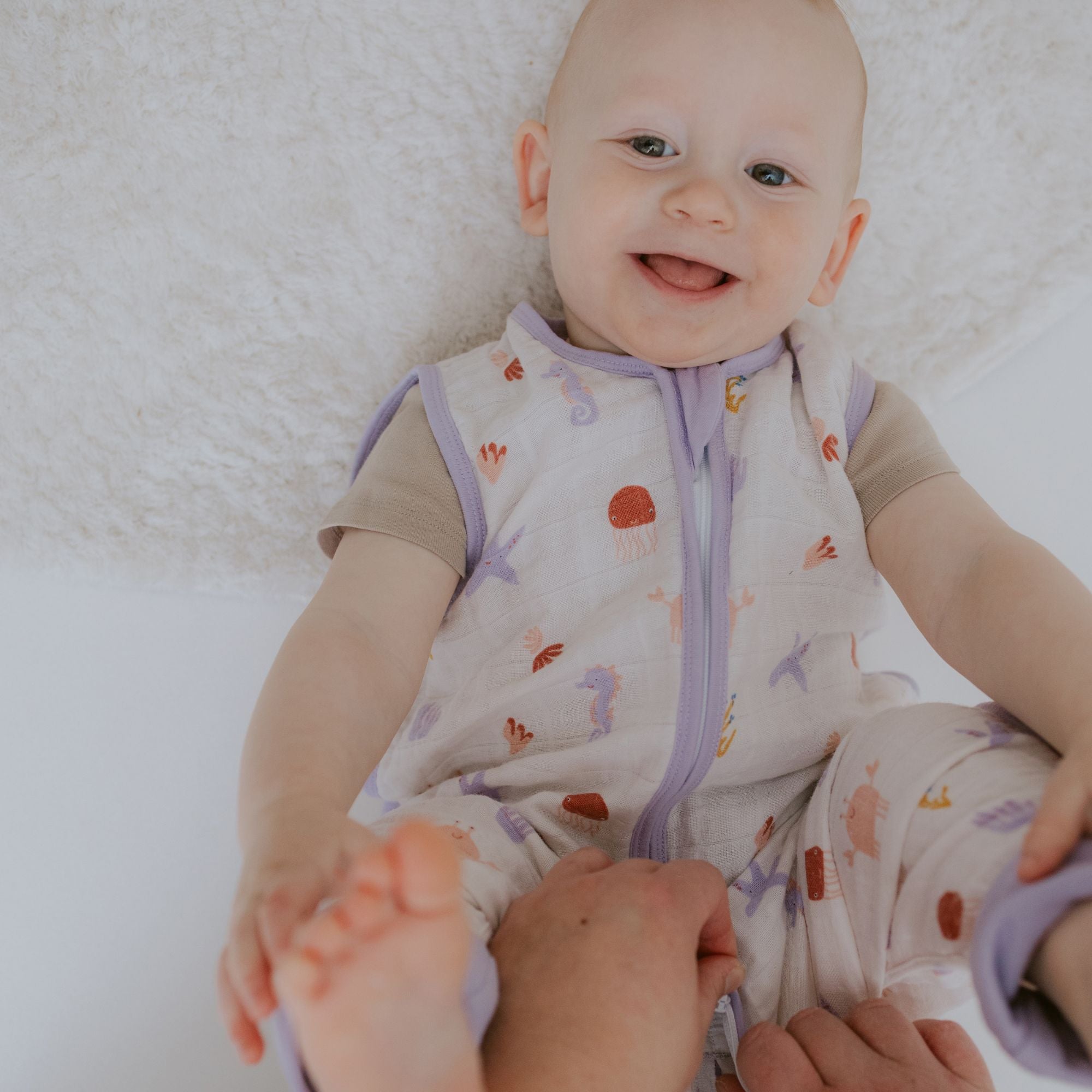 Sacco nanna in mussola con piedi 0.5 TOG | Design marino creato dalla community