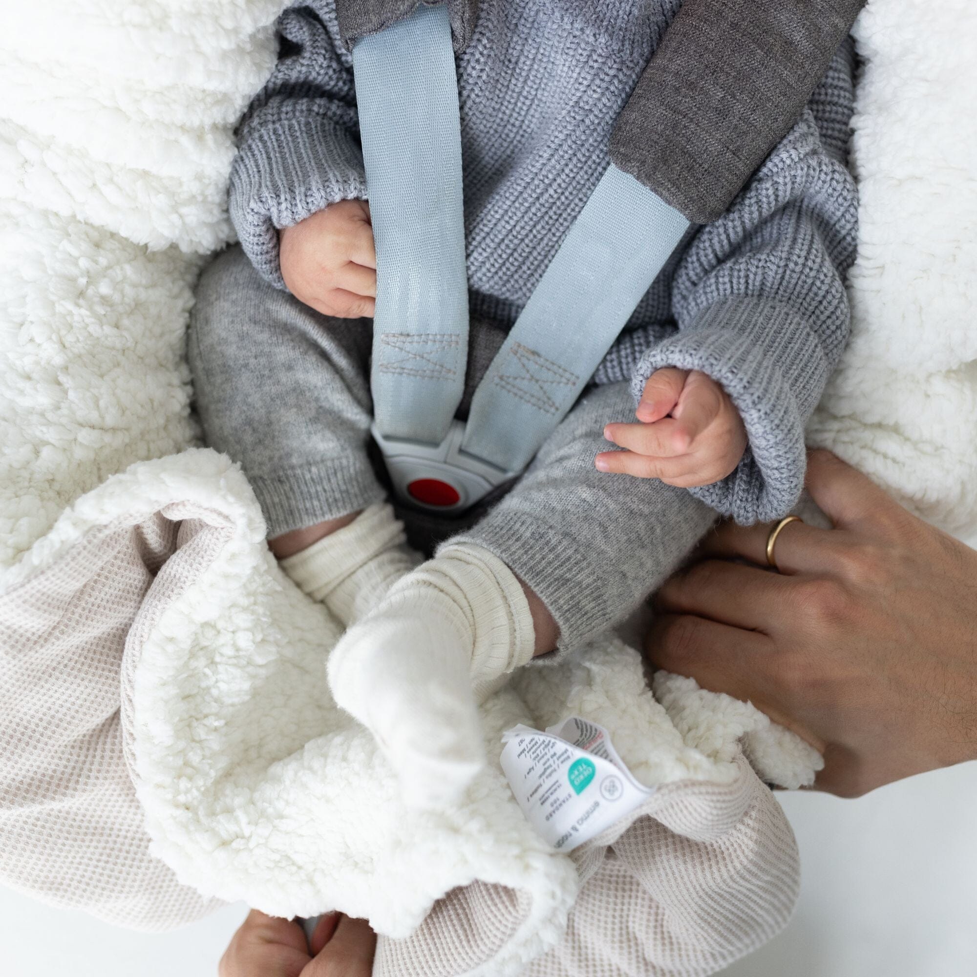 Coperta avvolgente con piedi | Essential Beige