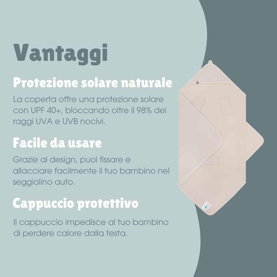 Coperta avvolgente con protezione UV | Essential Beige