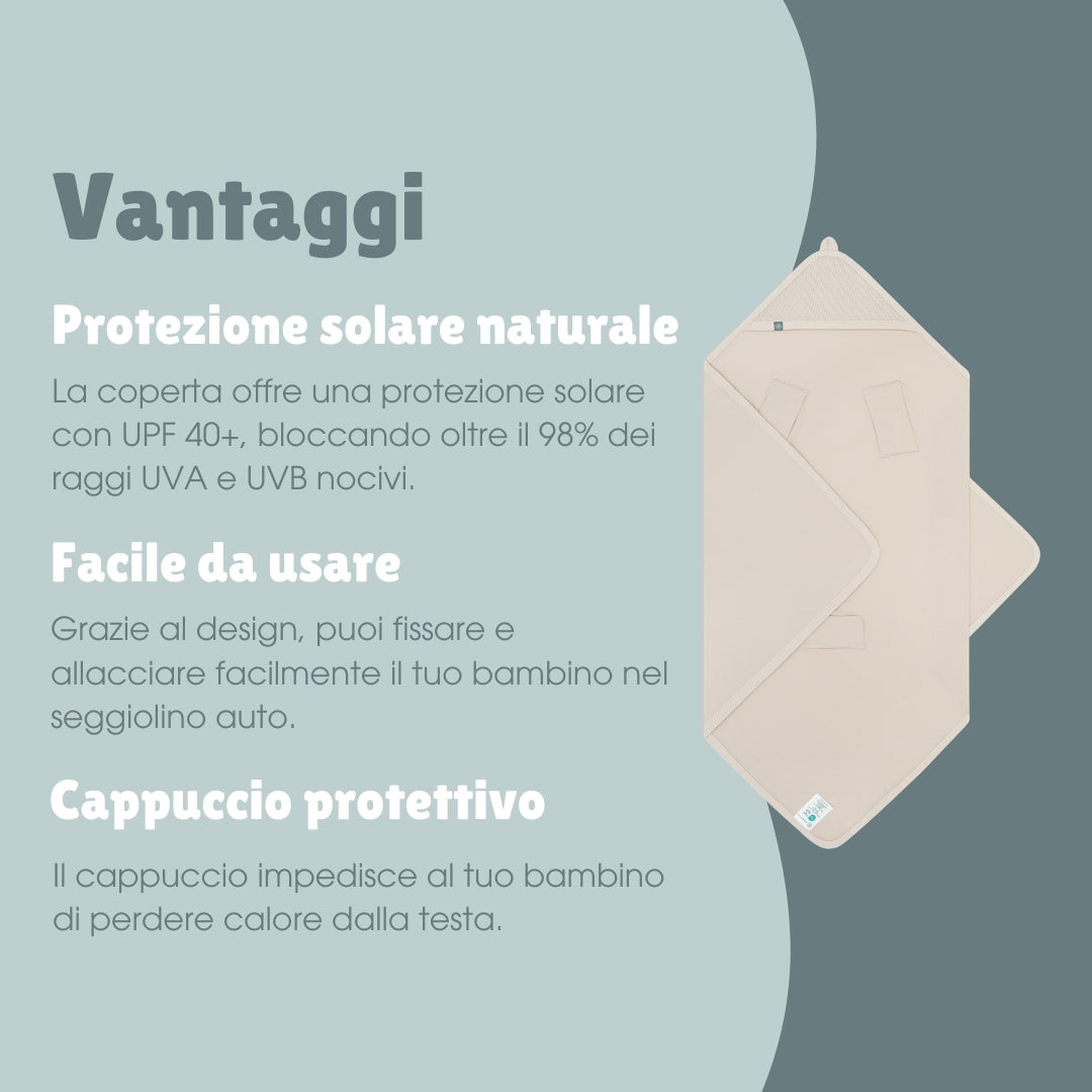 Coperta avvolgente con protezione UV | Essential Beige