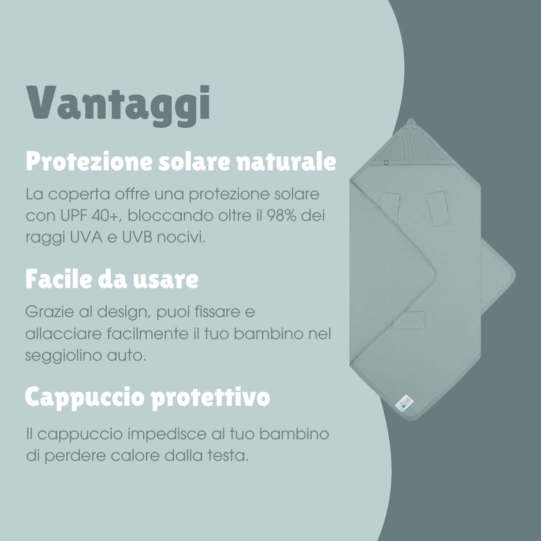 Coperta avvolgente con protezione UV | Essential Menta