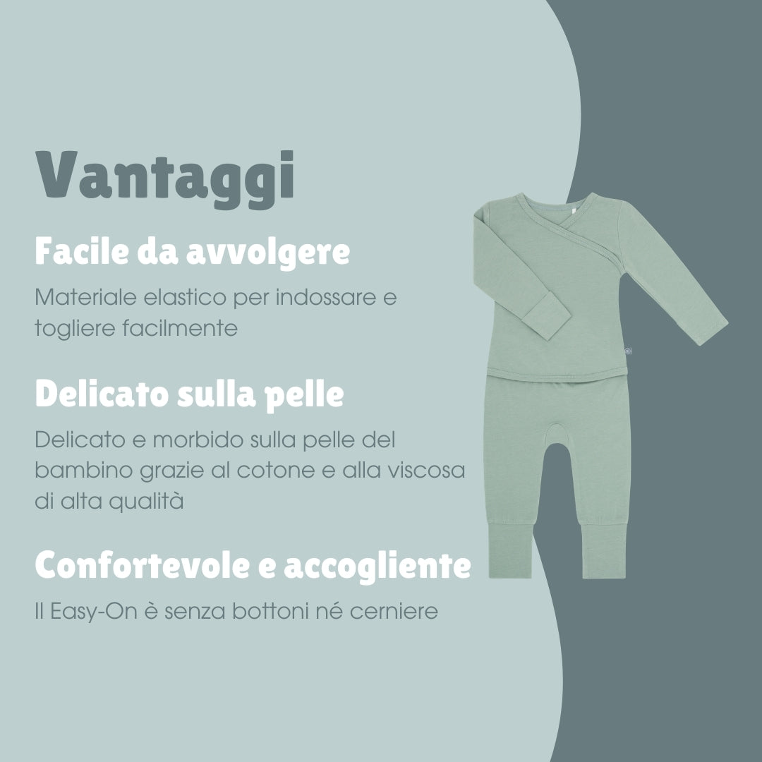 Tutina Easy-on a Maniche Lunghe | Essential Menta