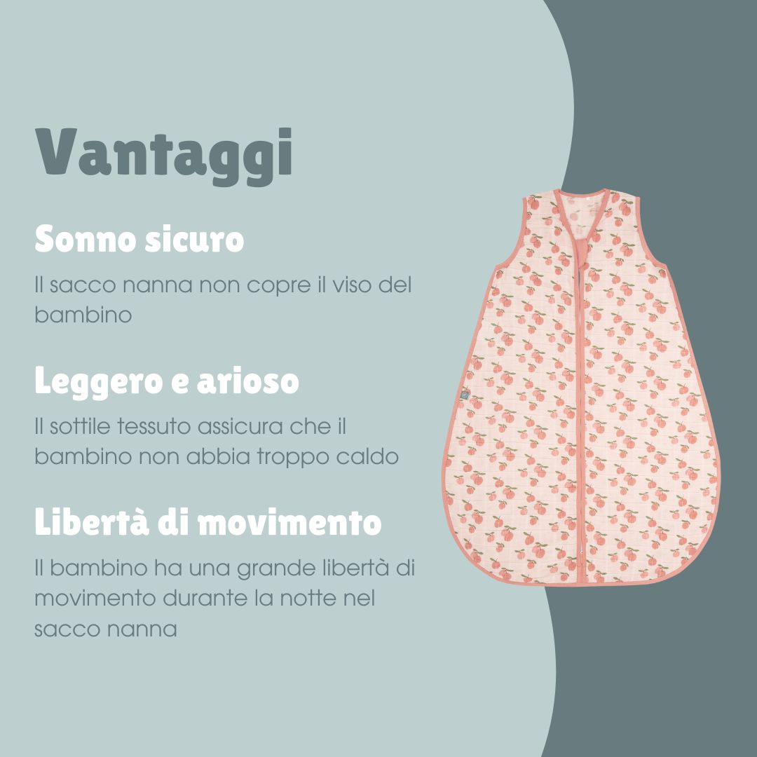 Sacco nanna in mussola 0.5 TOG | Albicocca