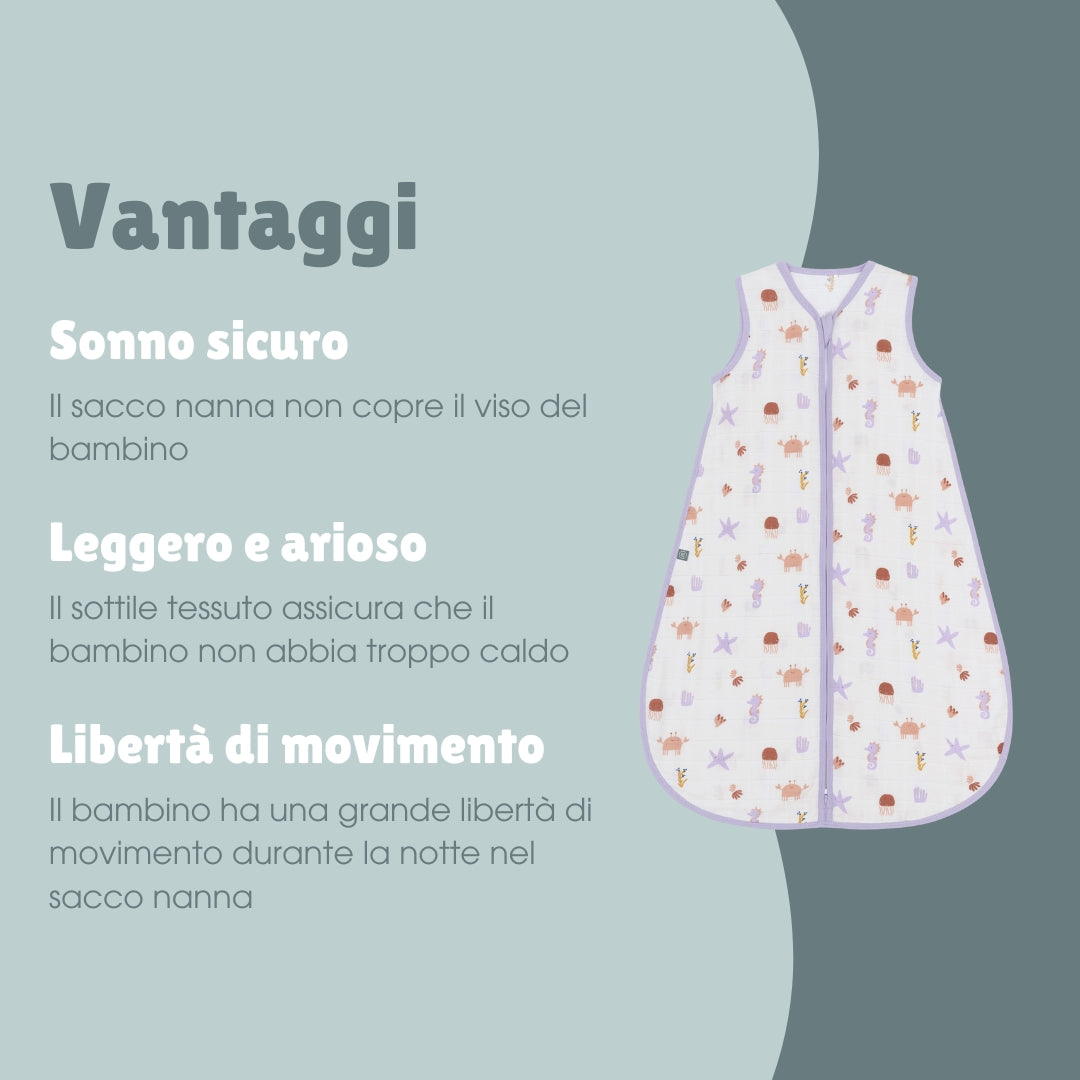 Sacco nanna in mussola 0.5 TOG | Design marino creato dalla community