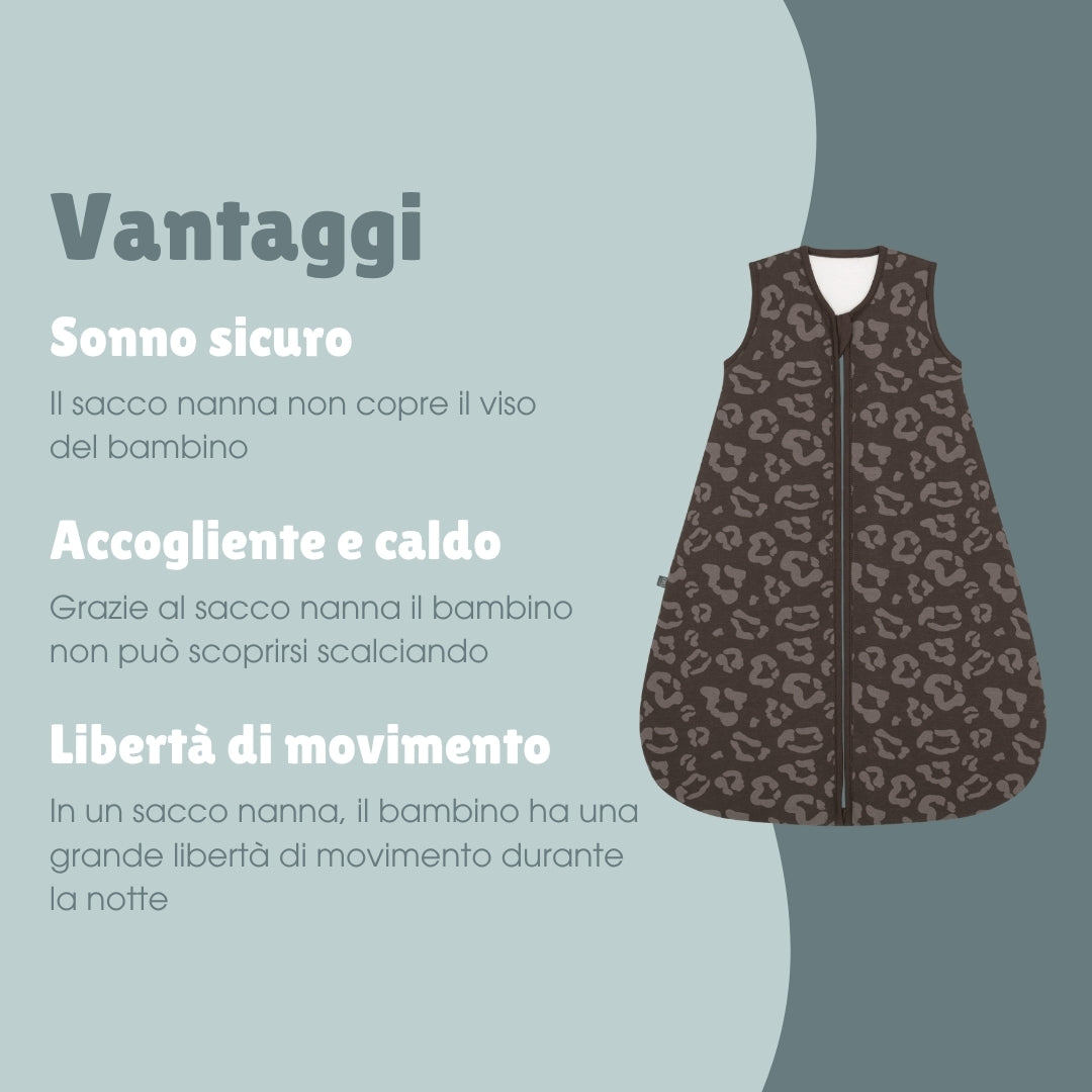 Sacco nanna 2.5 TOG | Leopardo Cioccolato