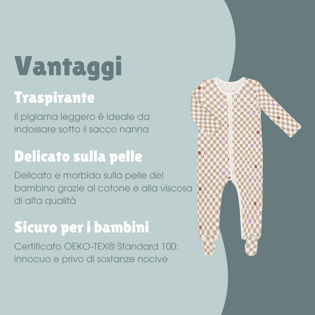 Pigiama con piedi | Check Smile