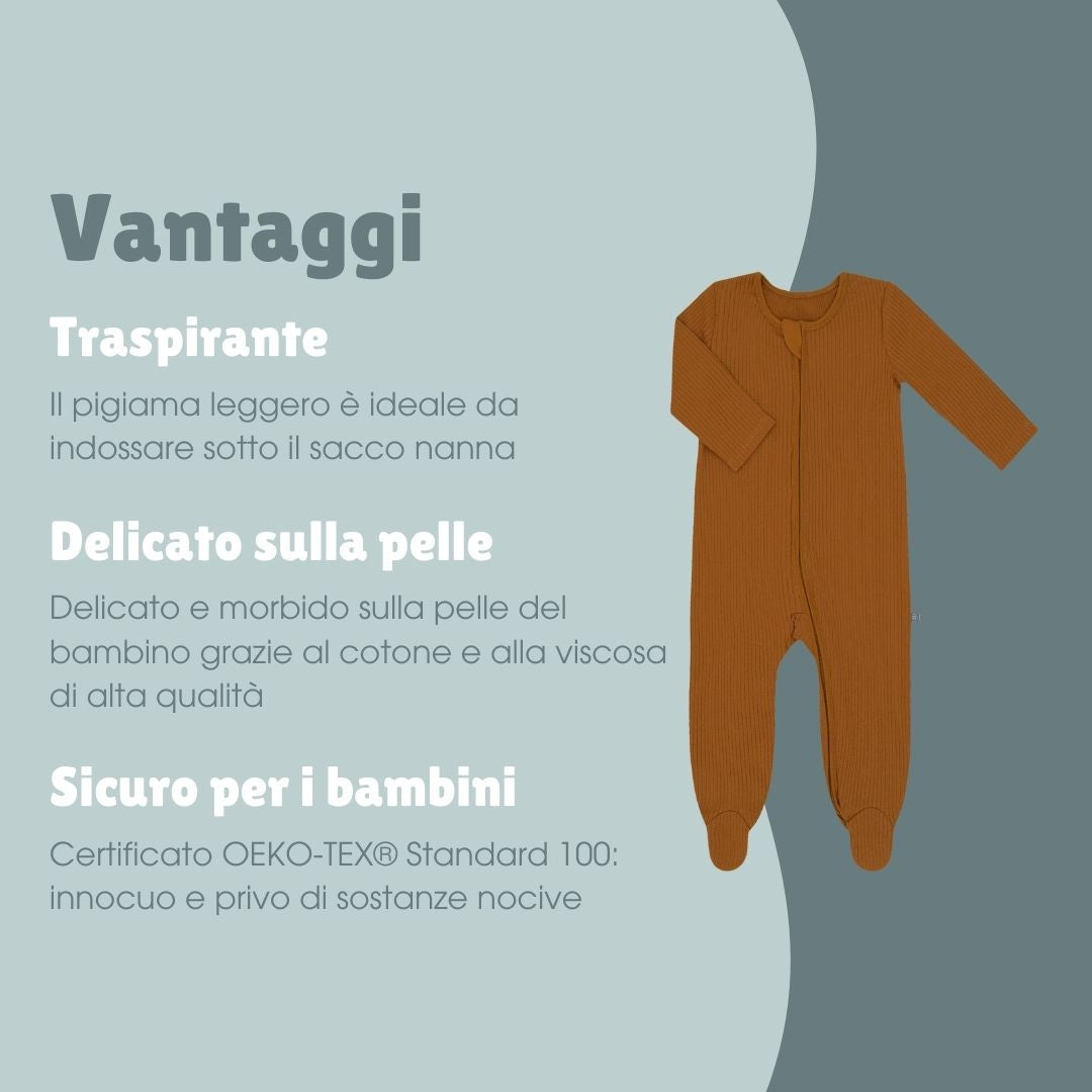 Pigiama con piedi | Essential Toffee