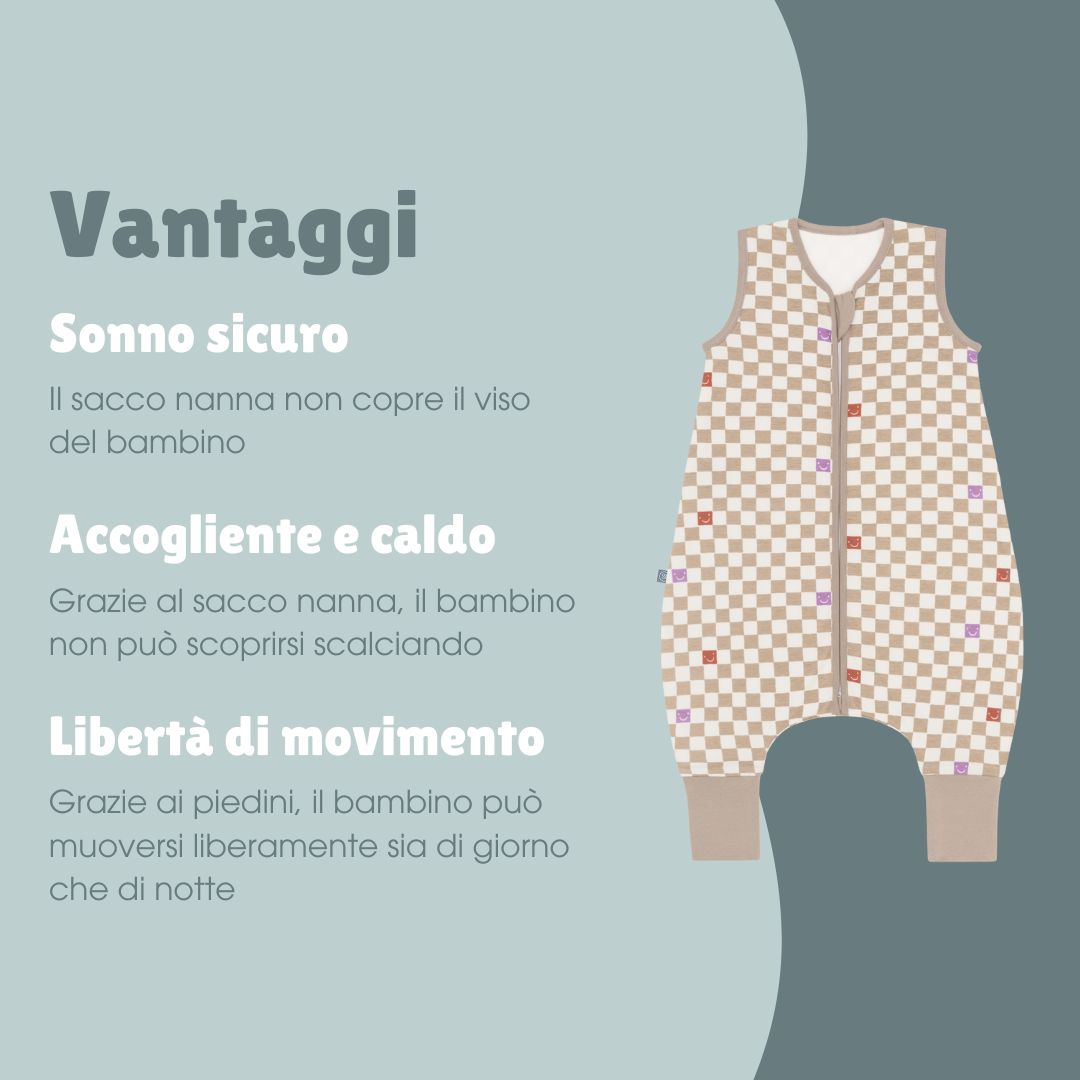 Sacco nanna con piedi 1.0 TOG | Check Smile