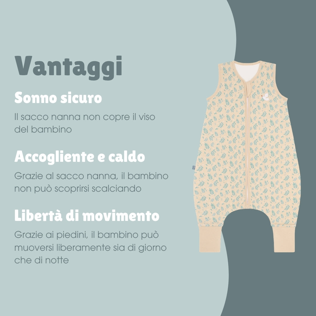 Sacco nanna con piedi 1.0 TOG | Ucello