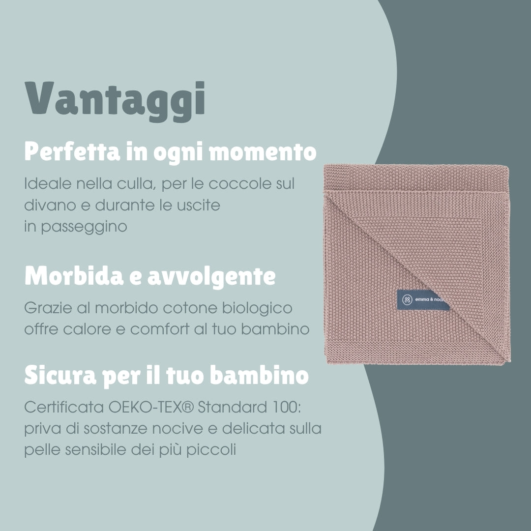Coperta a maglia | Essential Berry