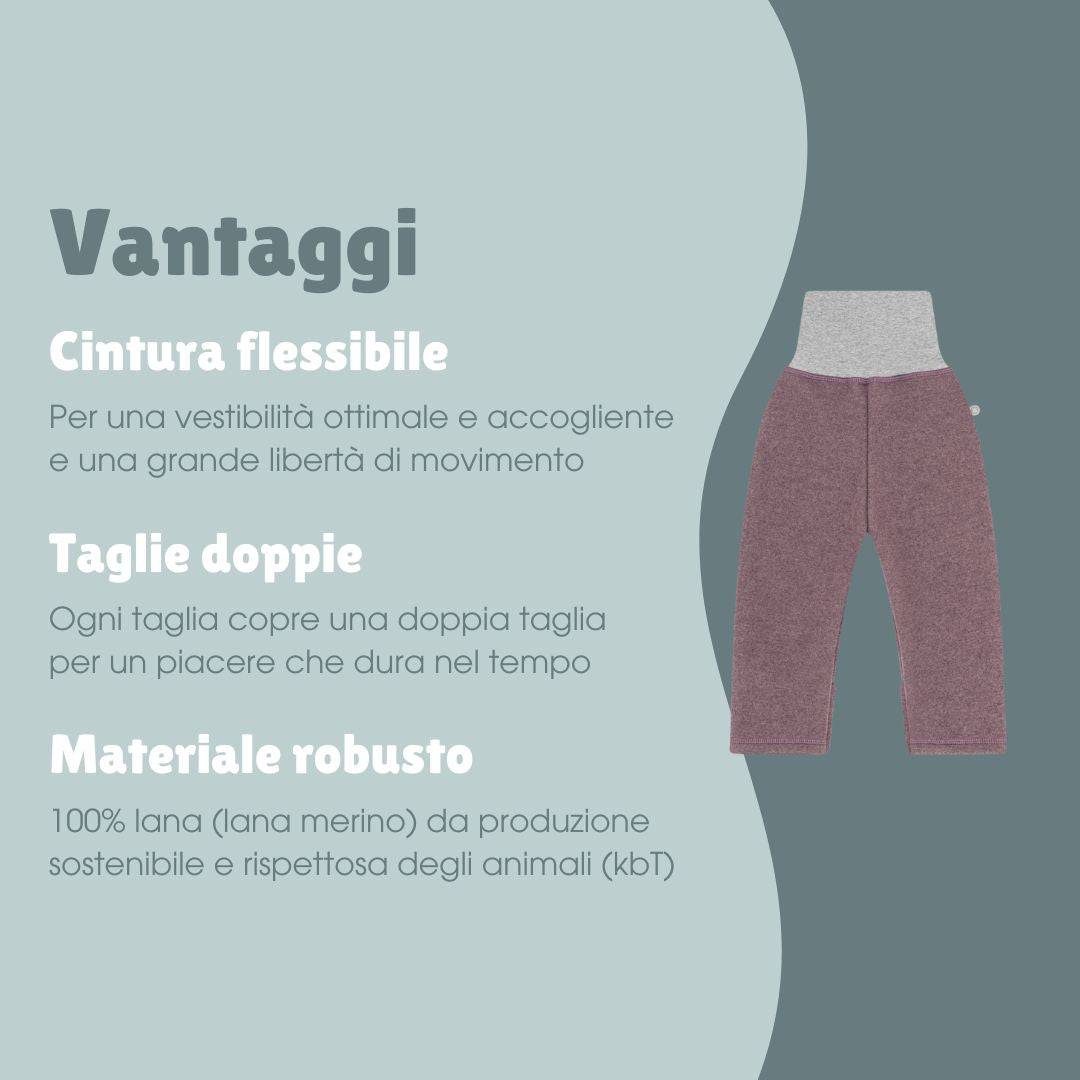 Pantaloni in lana | Essential Berry